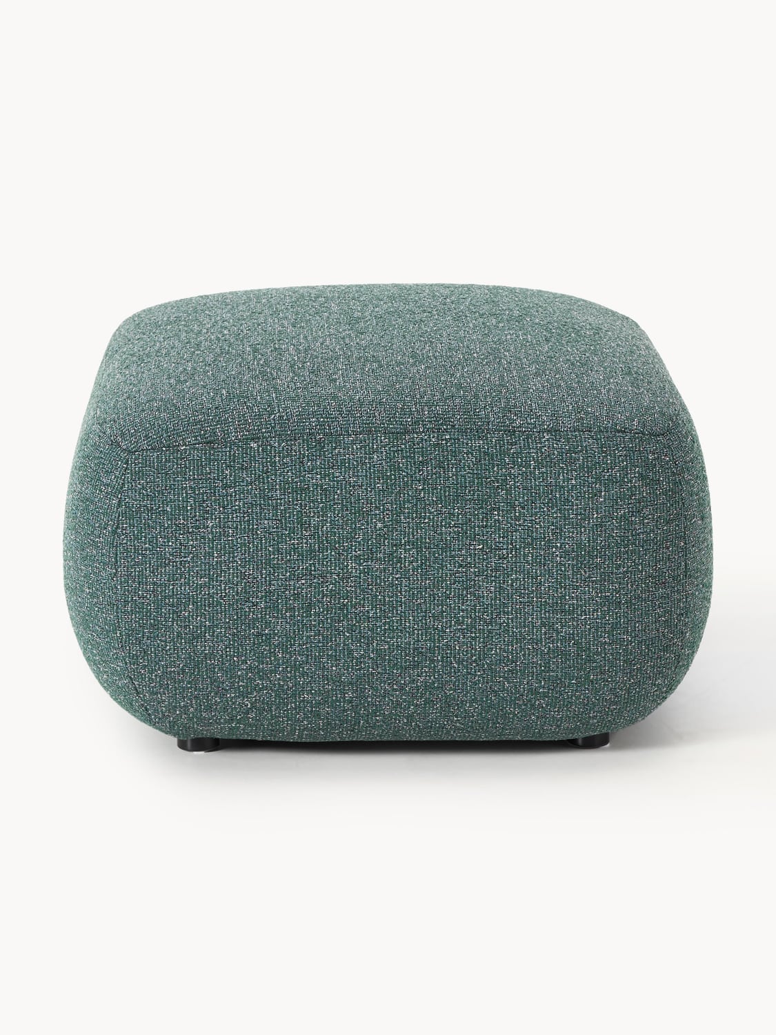 Sofia Bouclé Ottoman — Dark Grey