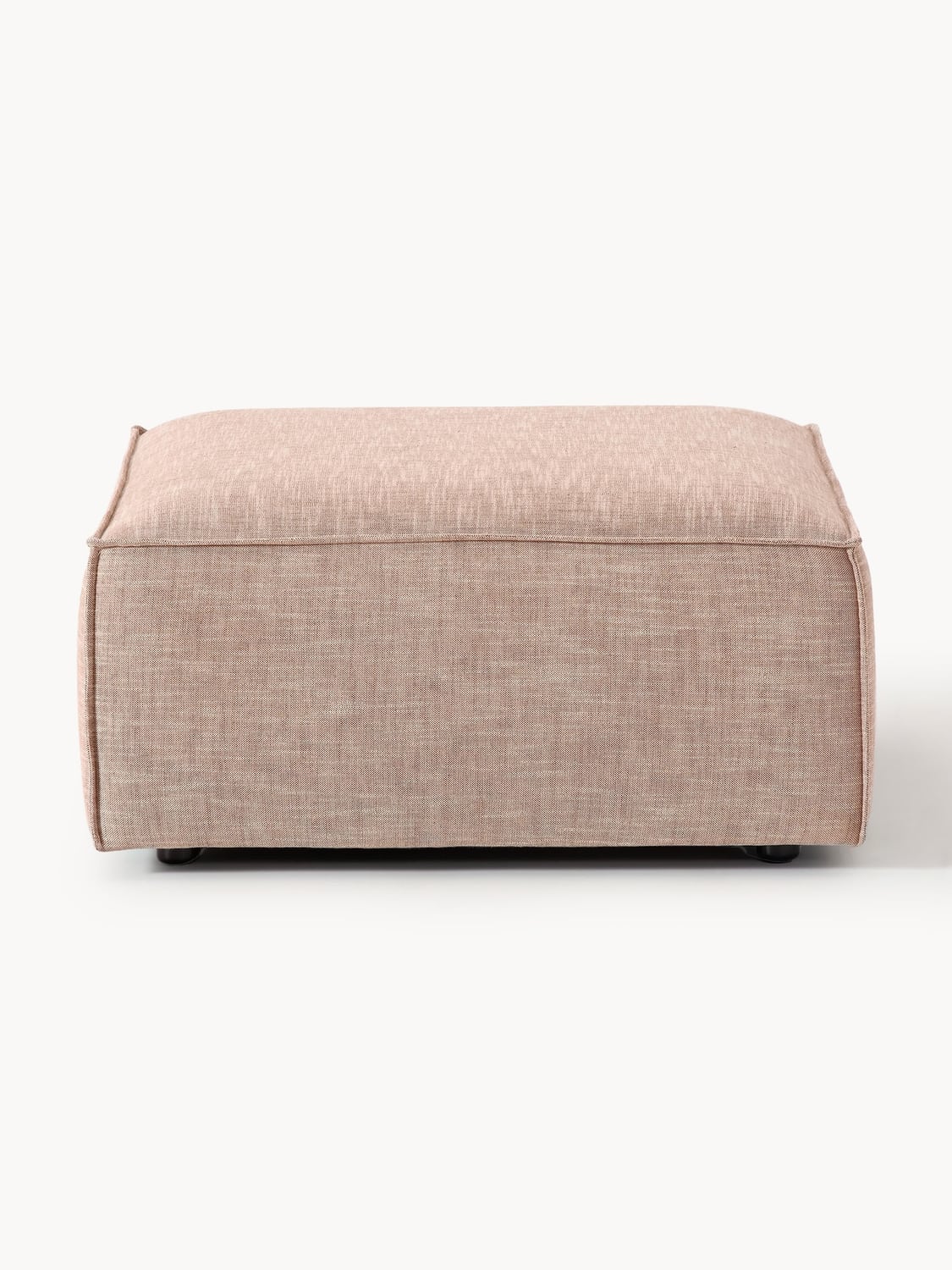 Lennon Sofa Ottoman in Linen Blend — Olive