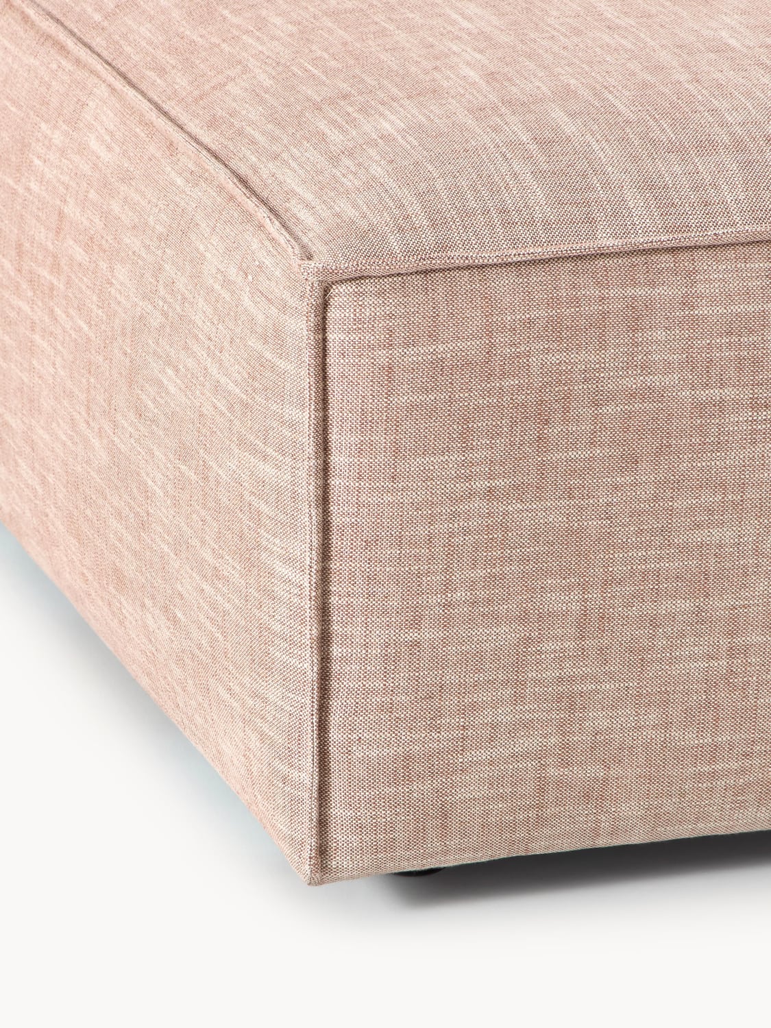 Lennon Sofa Ottoman in Linen Blend — Olive