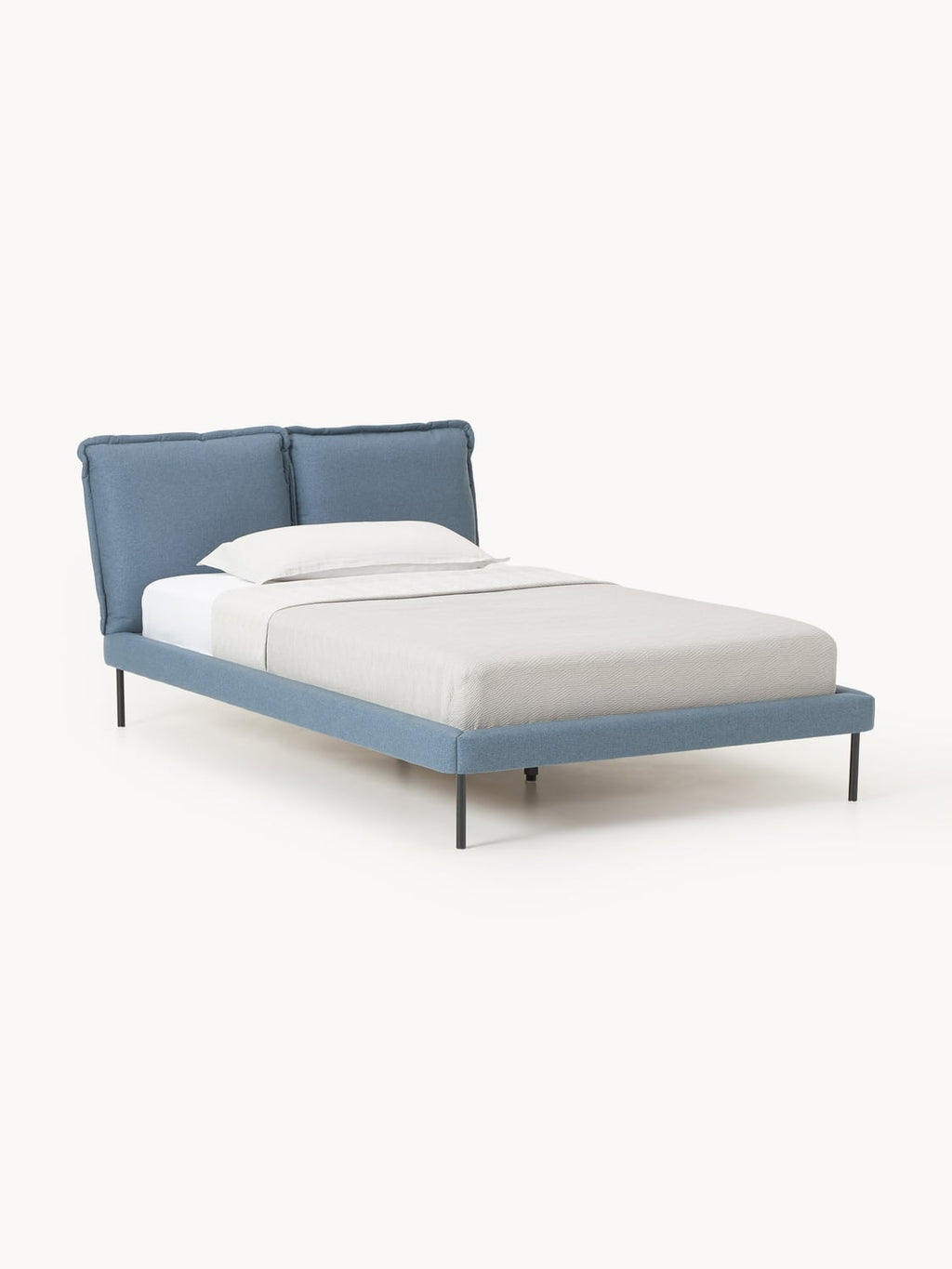 Amelia Upholstered Bed — Lavender