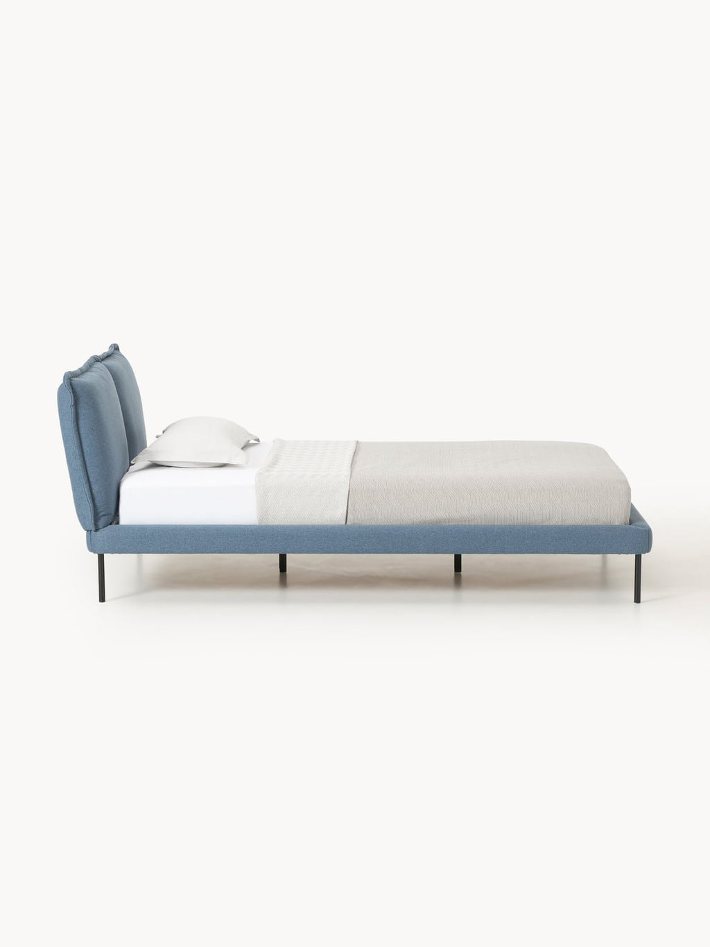 Amelia Upholstered Bed — Lavender