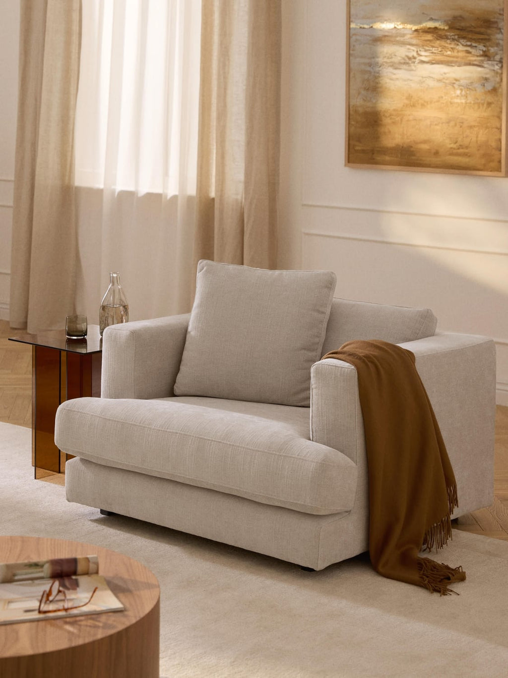 Tribeca Armchair — Light Grey