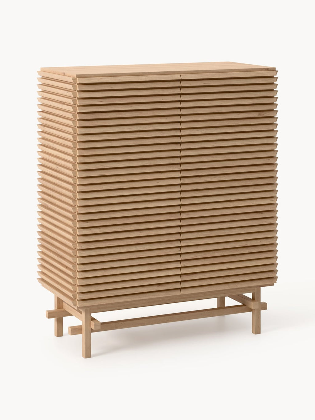Pierce Highboard in Oak — Caramel