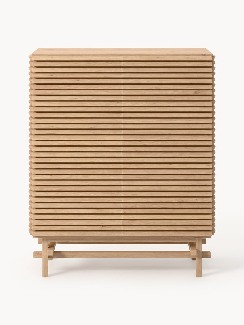 Pierce Highboard in Oak — Caramel