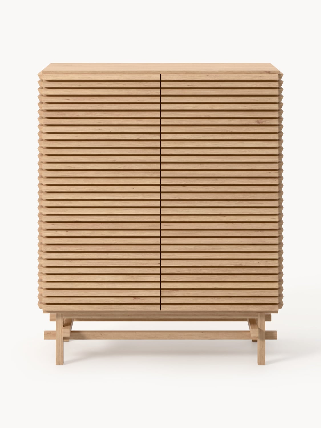 Pierce Highboard in Oak — Caramel