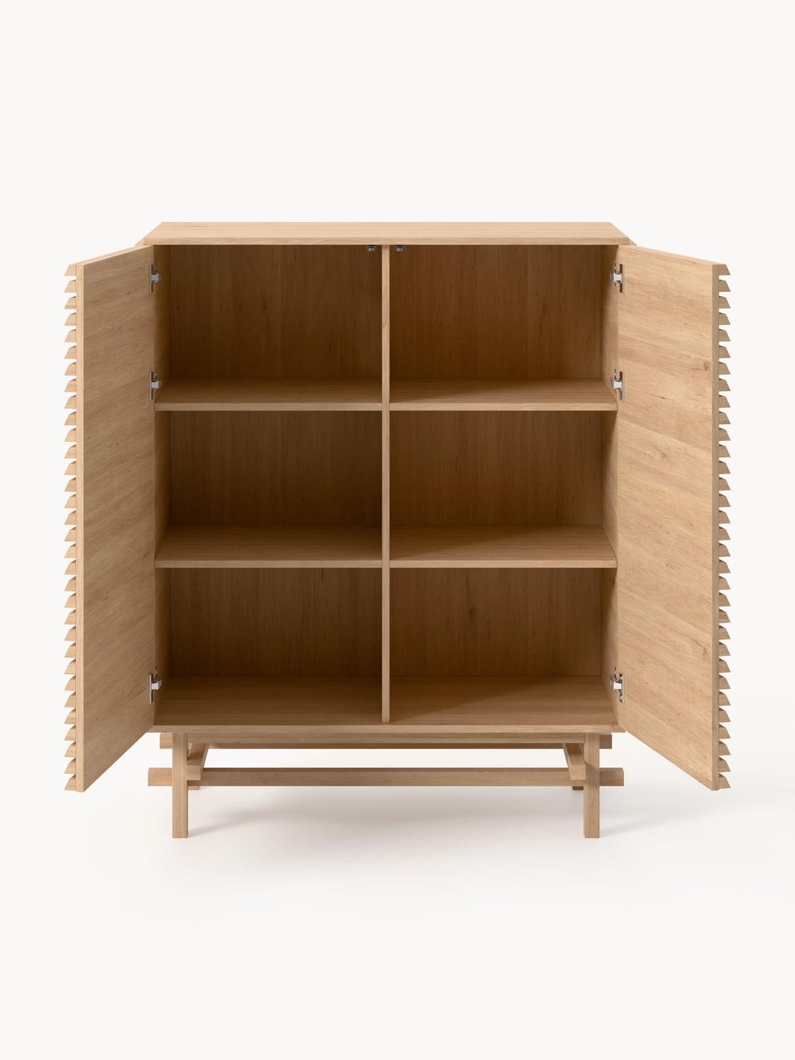Pierce Highboard in Oak — Caramel
