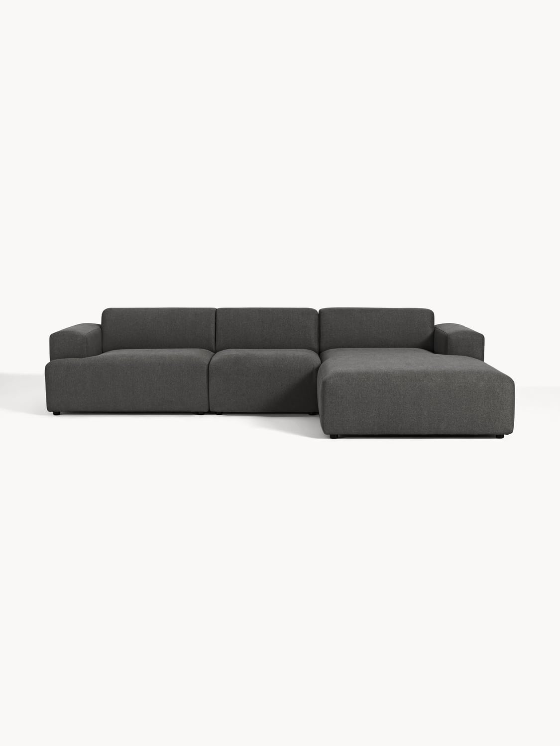 Melva Corner Sofa (4-seater) — Anthracite