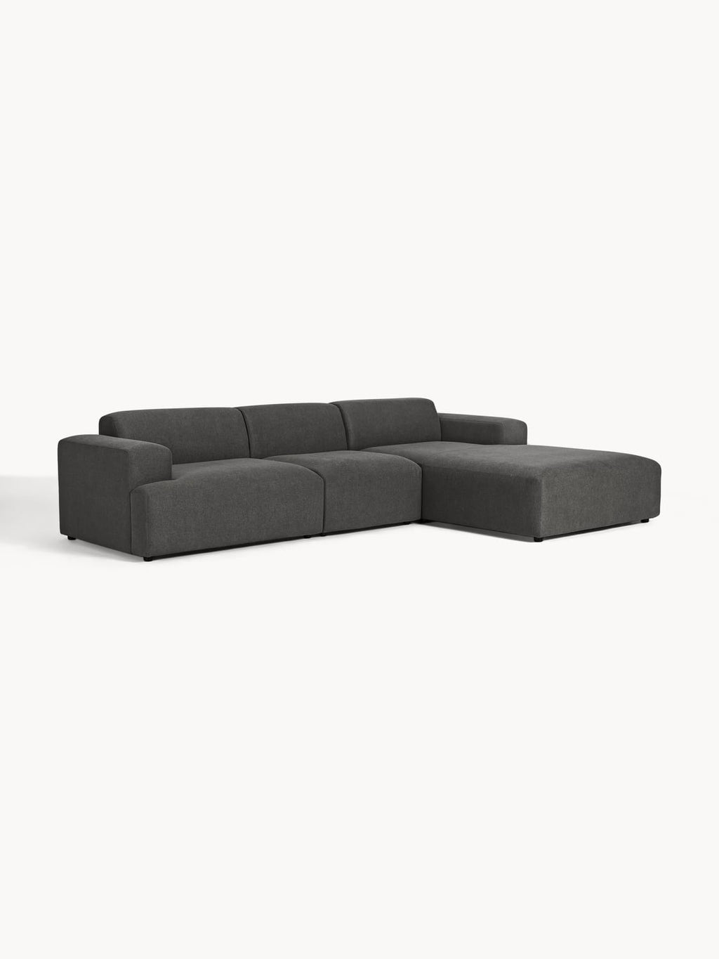 Melva Corner Sofa (4-seater) — Anthracite