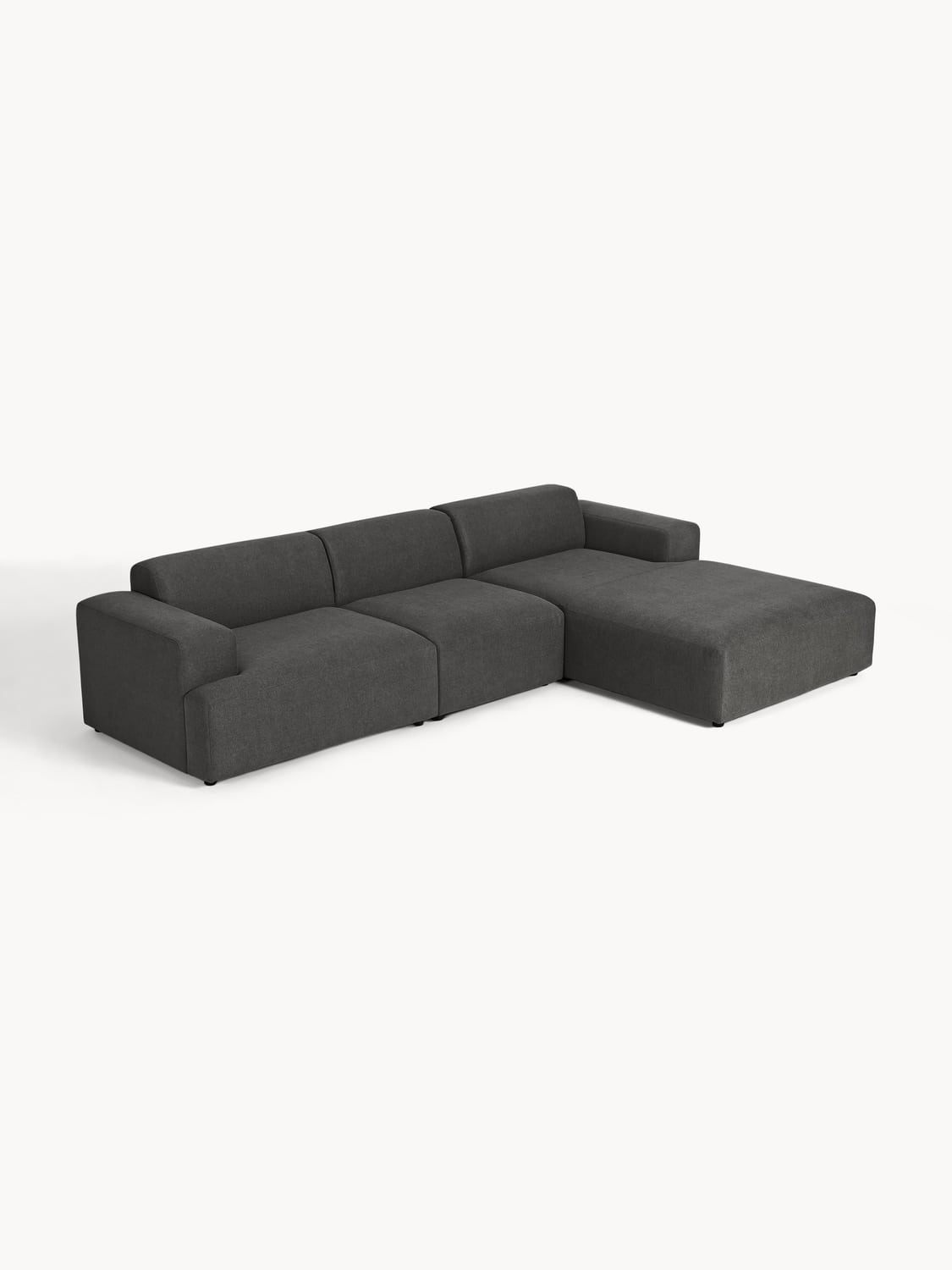 Melva Corner Sofa (4-seater) — Anthracite