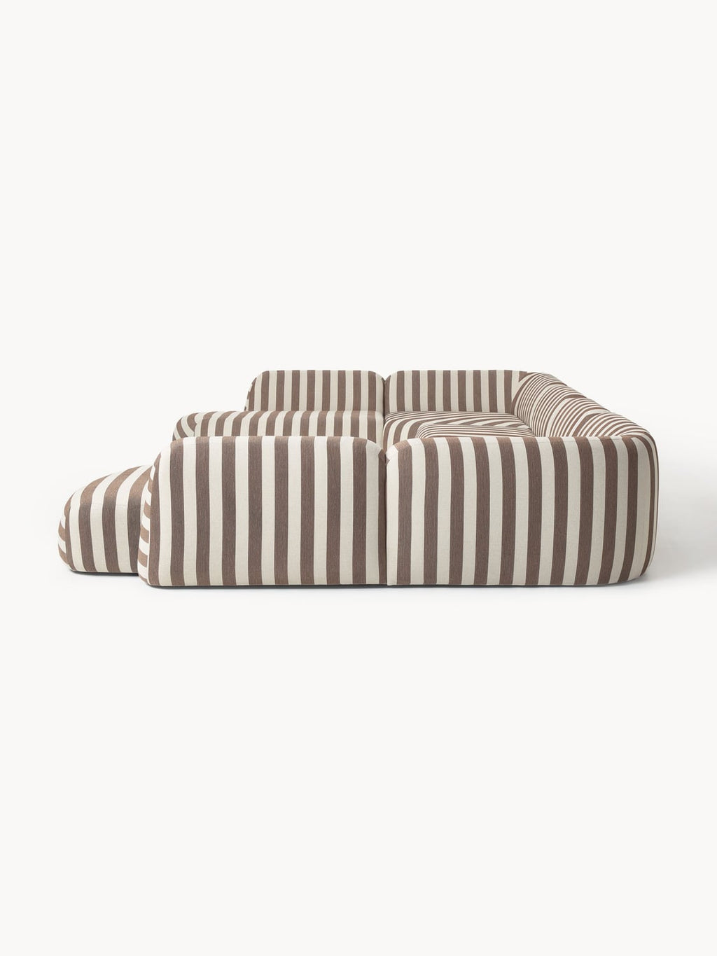 Wolke Modular Striped XL Sofa — Sage