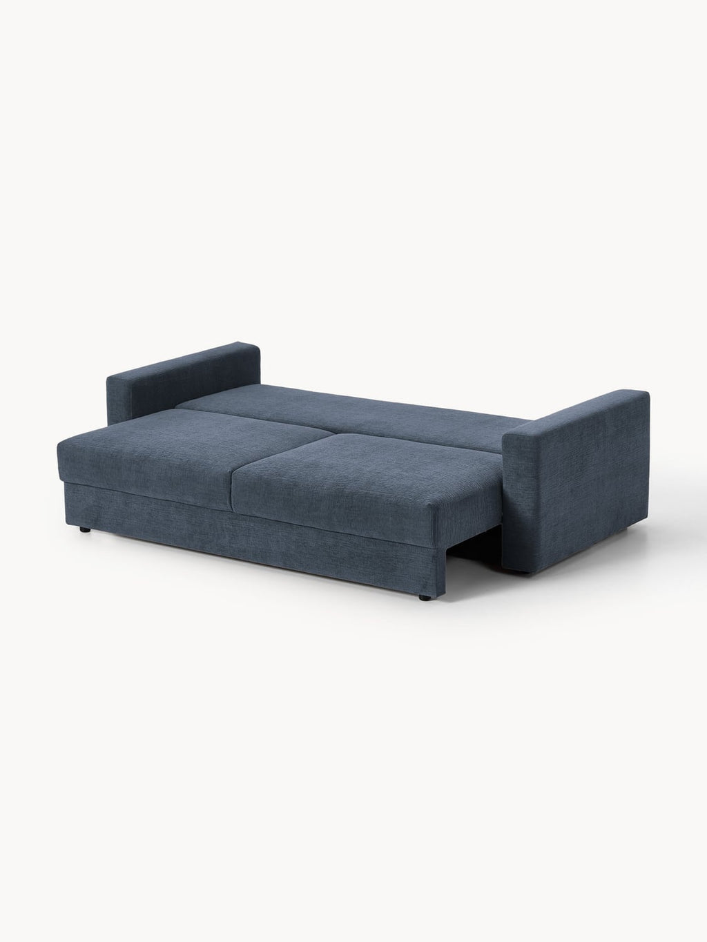Tasha Velvet-Sofa Bed (3-seater) with Storage — Petrol