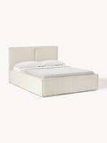 Dream Corduroy-Upholstered Bed with Storage — Off-White