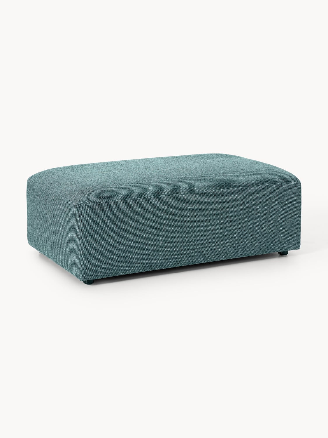 Melva XL Sofa Ottoman, B 116 x T 72 cm — Teal
