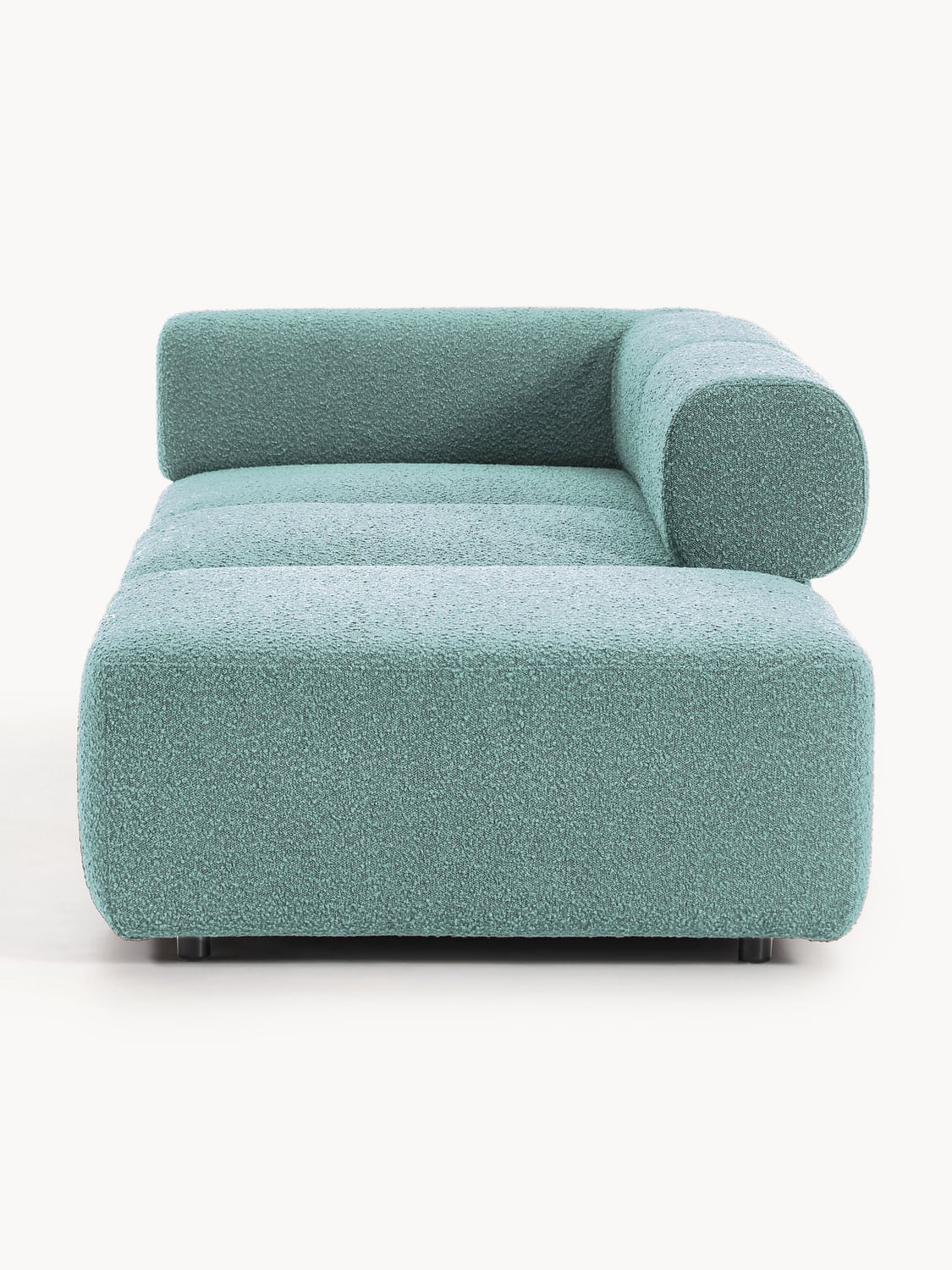 Anton Modular Bouclé-Ottoman — Grey