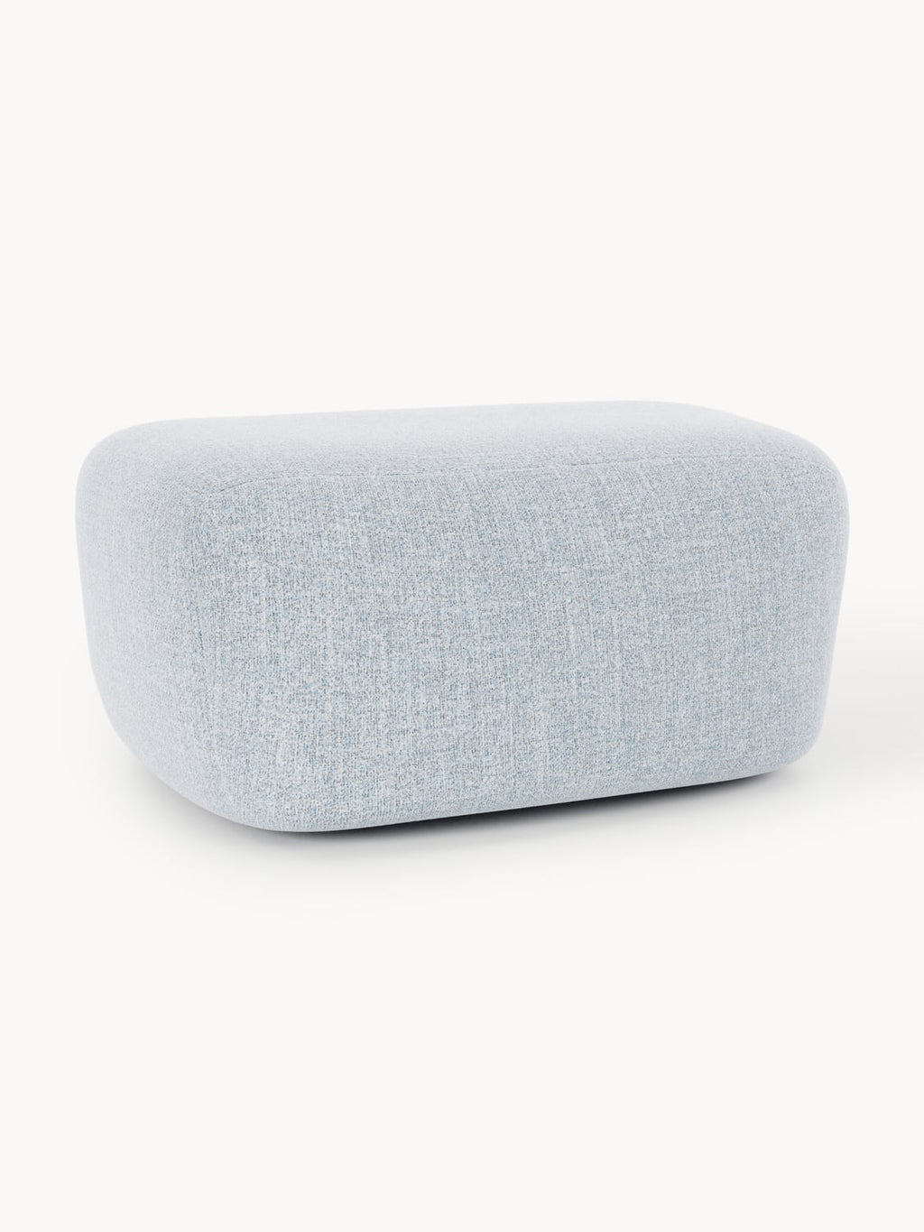 Wolke Large Bouclé Sofa Ottoman — Light Grey