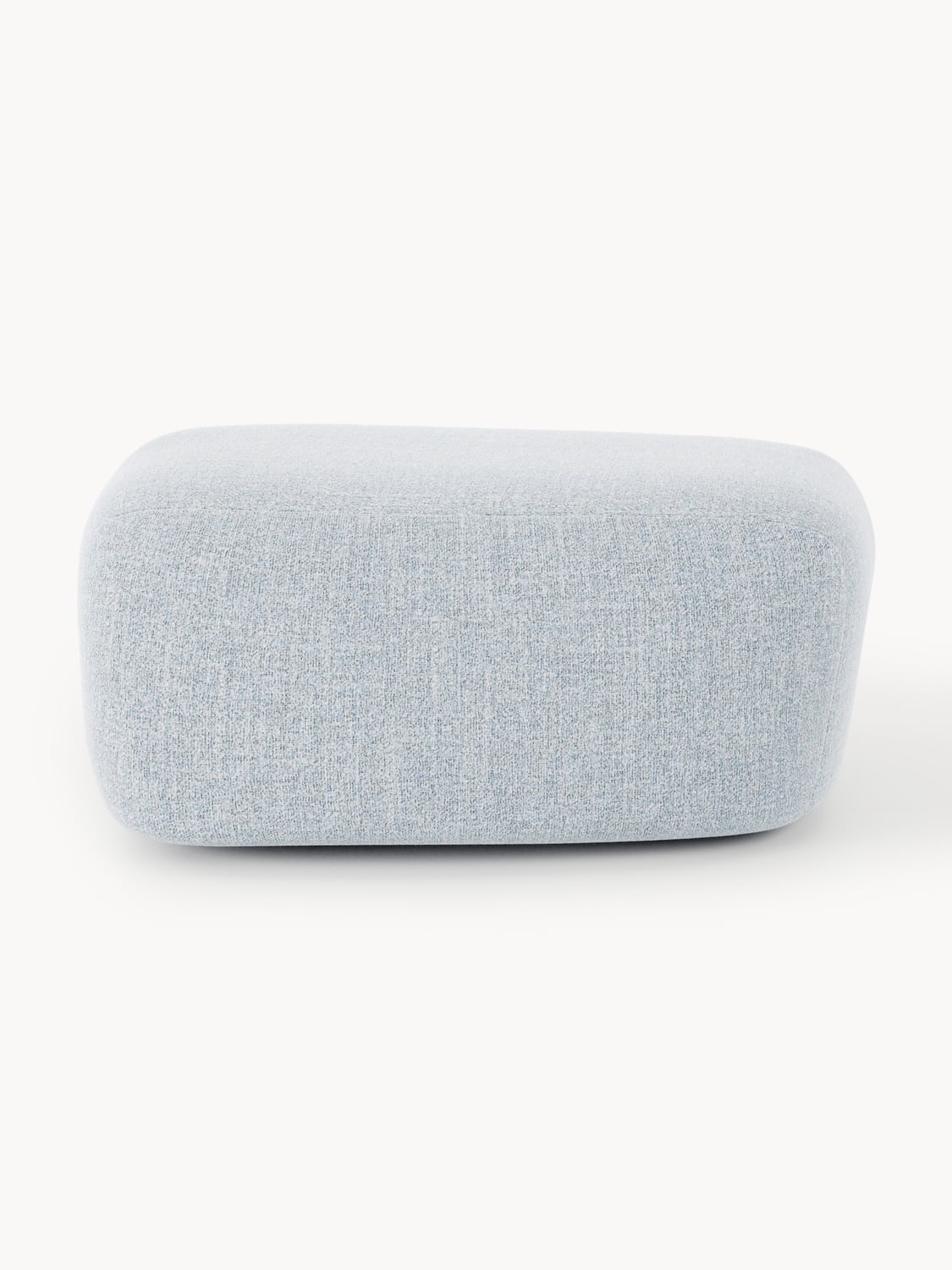 Wolke Large Bouclé Sofa Ottoman — Light Grey