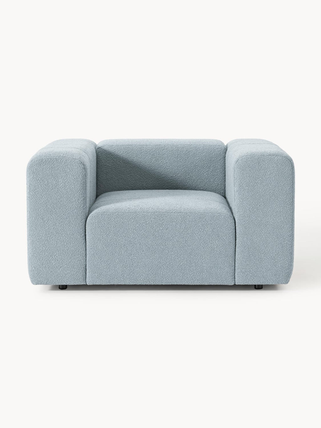 Lena Bouclé Lounge Chair — Grey