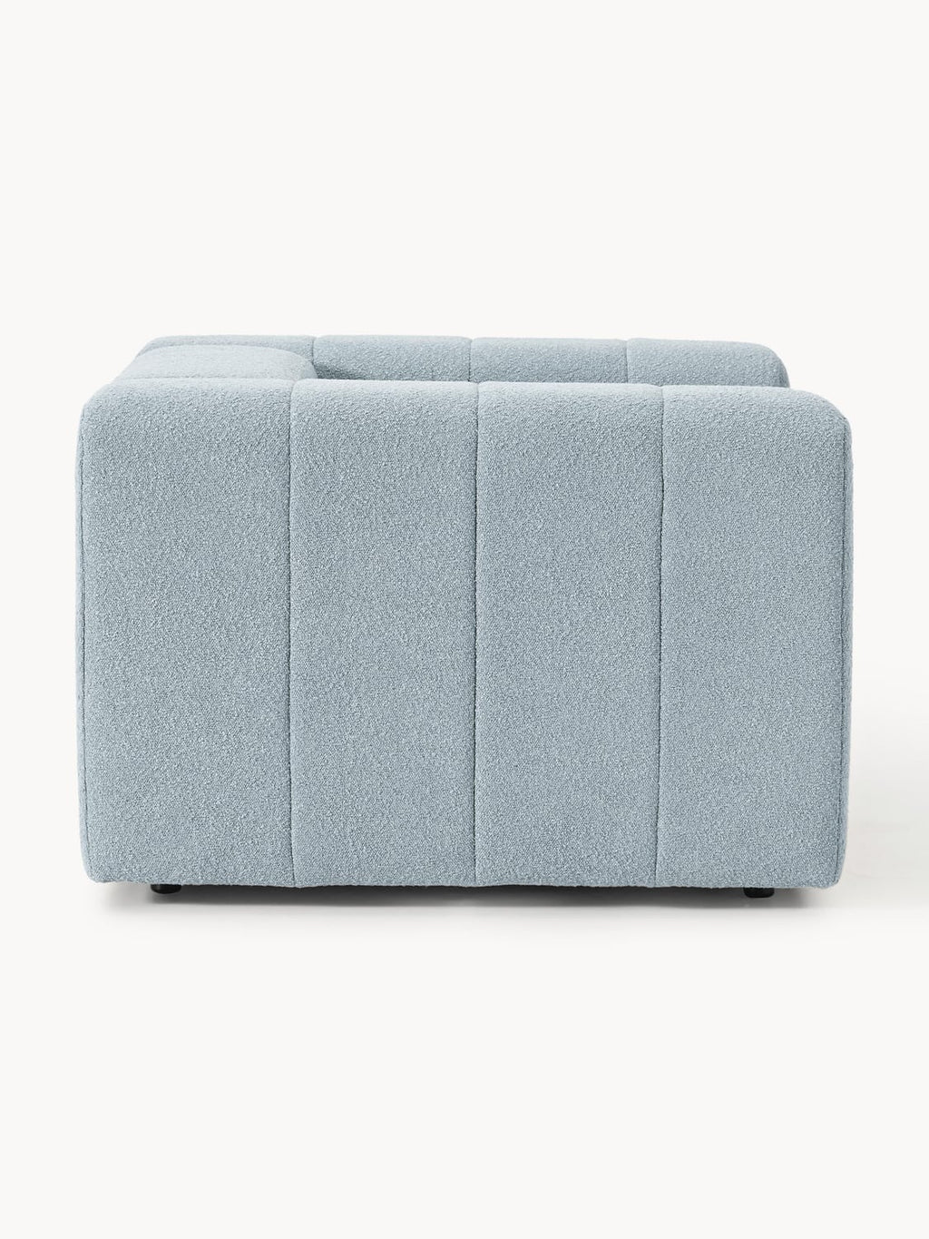 Lena Bouclé Lounge Chair — Grey