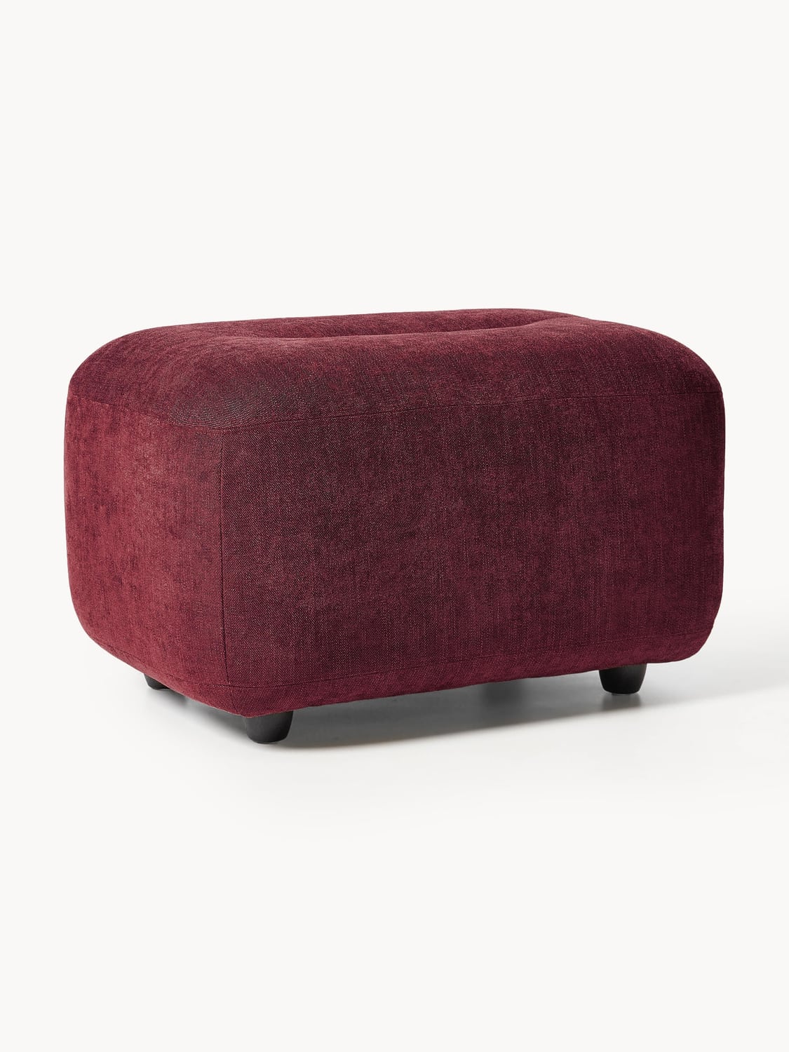 Stella Sofa Ottoman — Burgundy