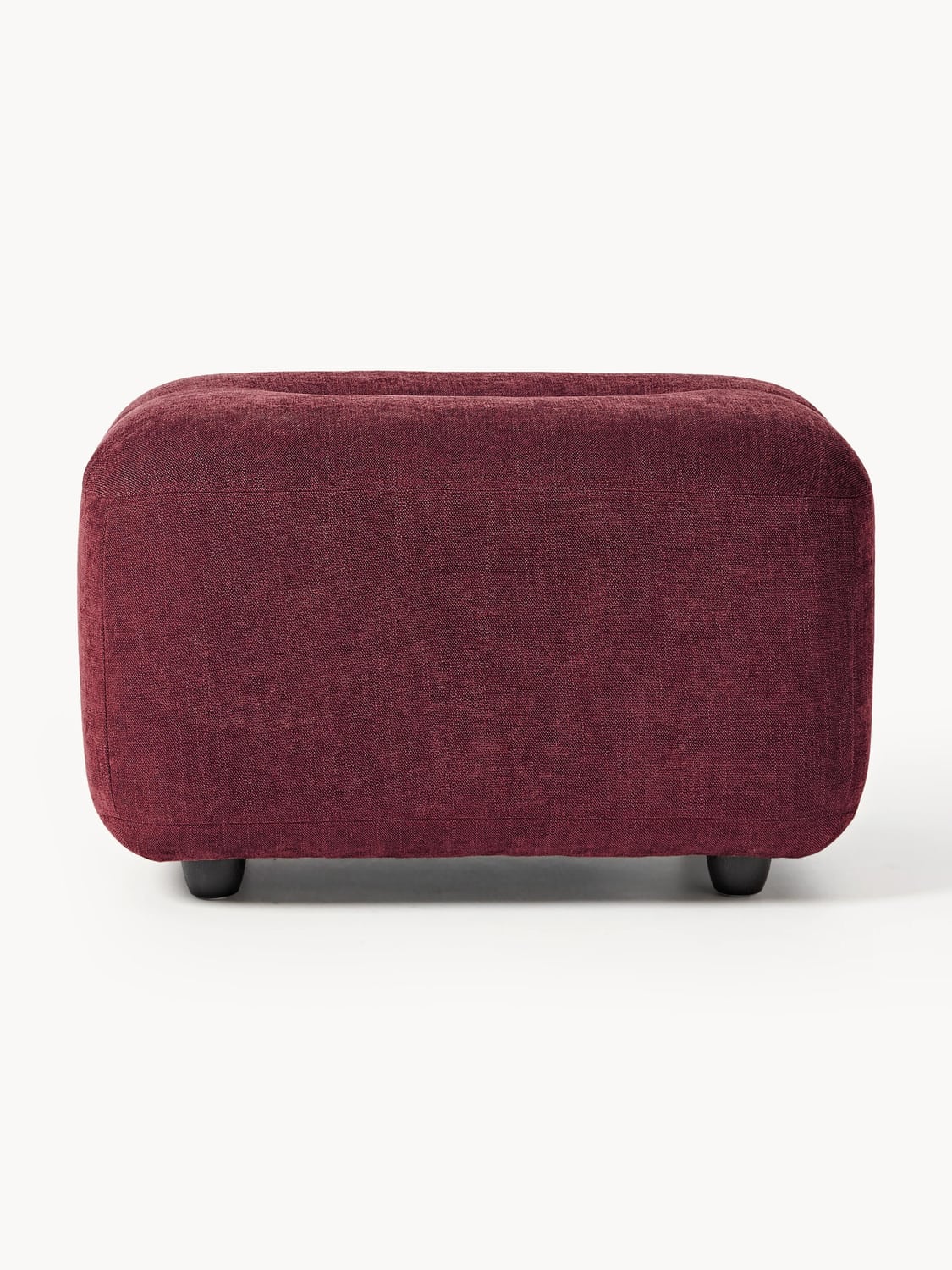Stella Sofa Ottoman — Burgundy