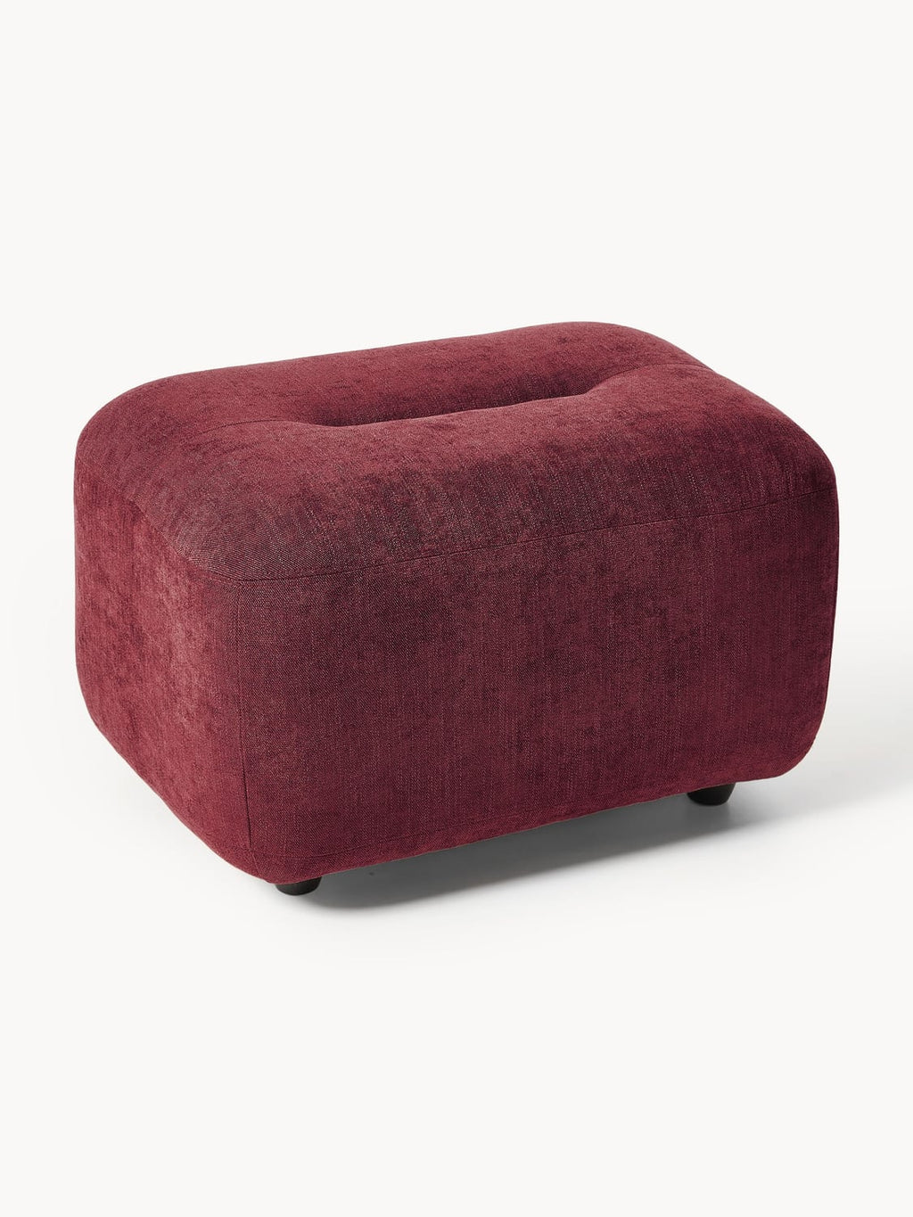 Stella Sofa Ottoman — Burgundy