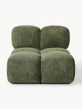 Tayla Middle Module in Teddy Bouclé — Green