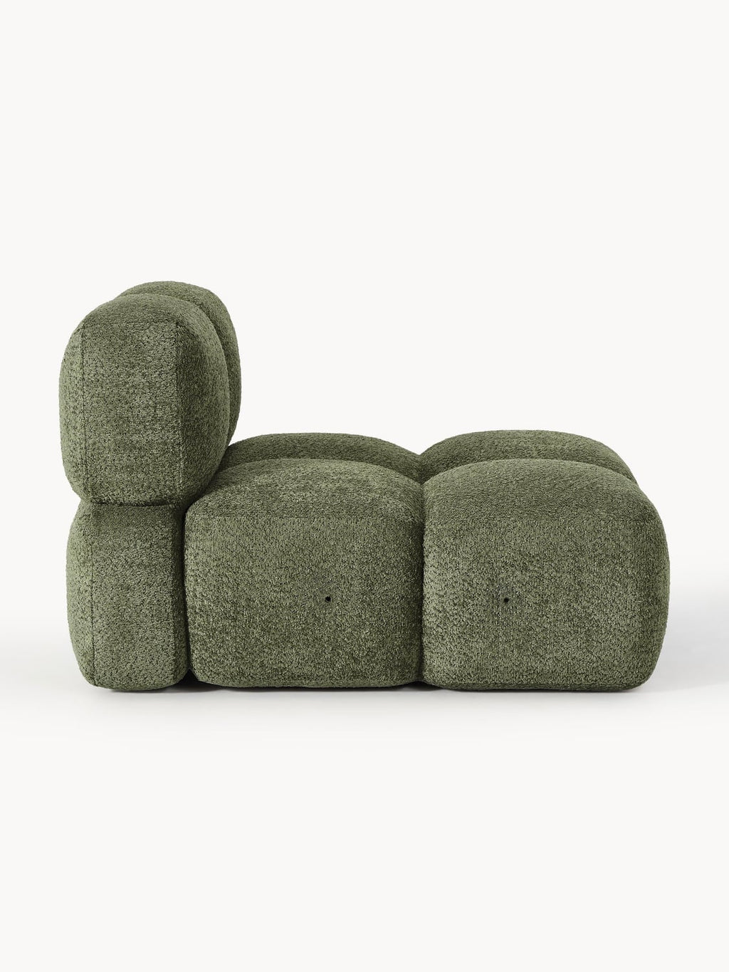 Tayla Middle Module in Teddy Bouclé — Green