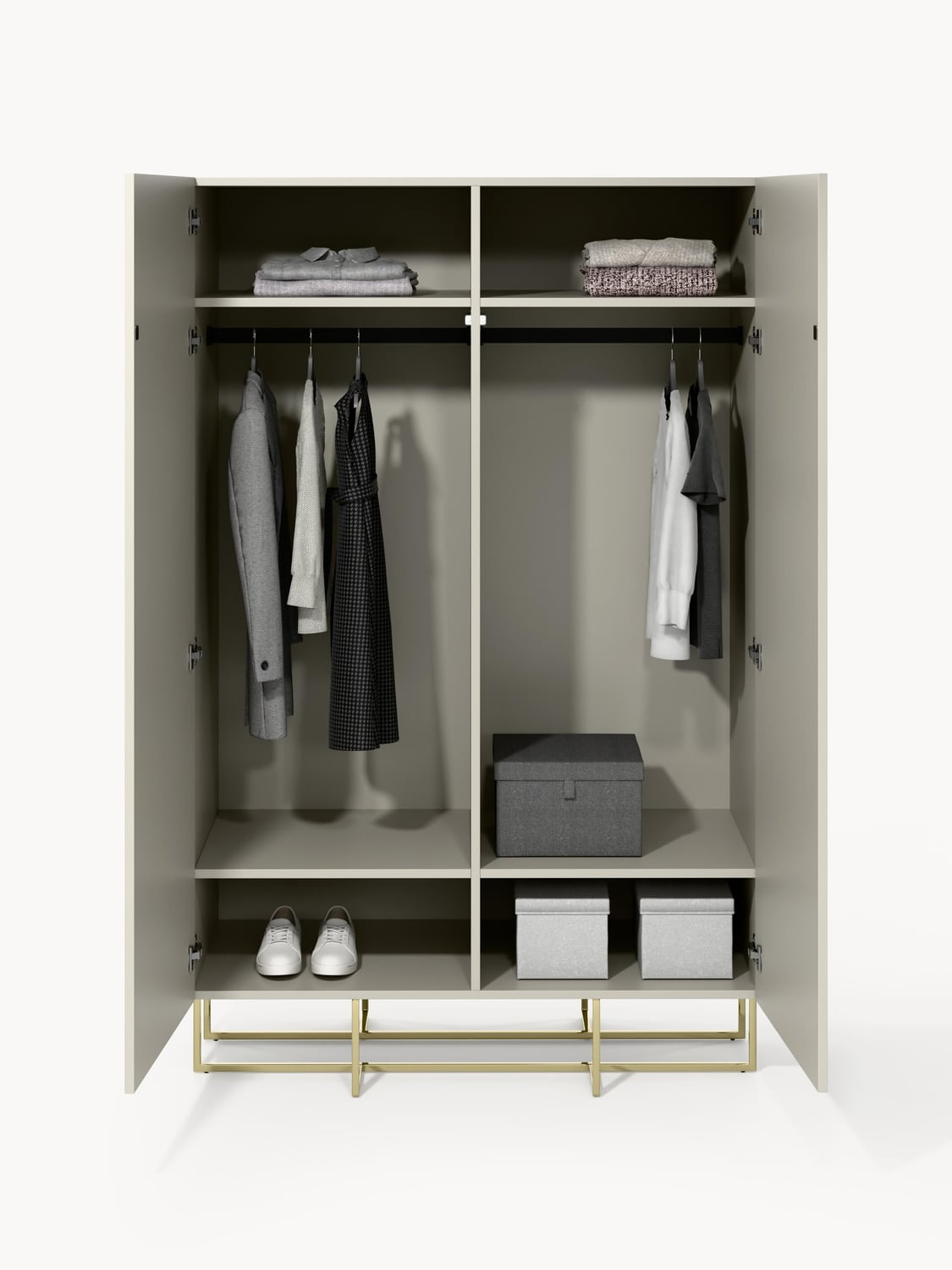 Joe Small Wood-Wardrobe — Oatmeal