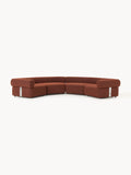 Anton Large Modular Bouclé Sofa — Brown