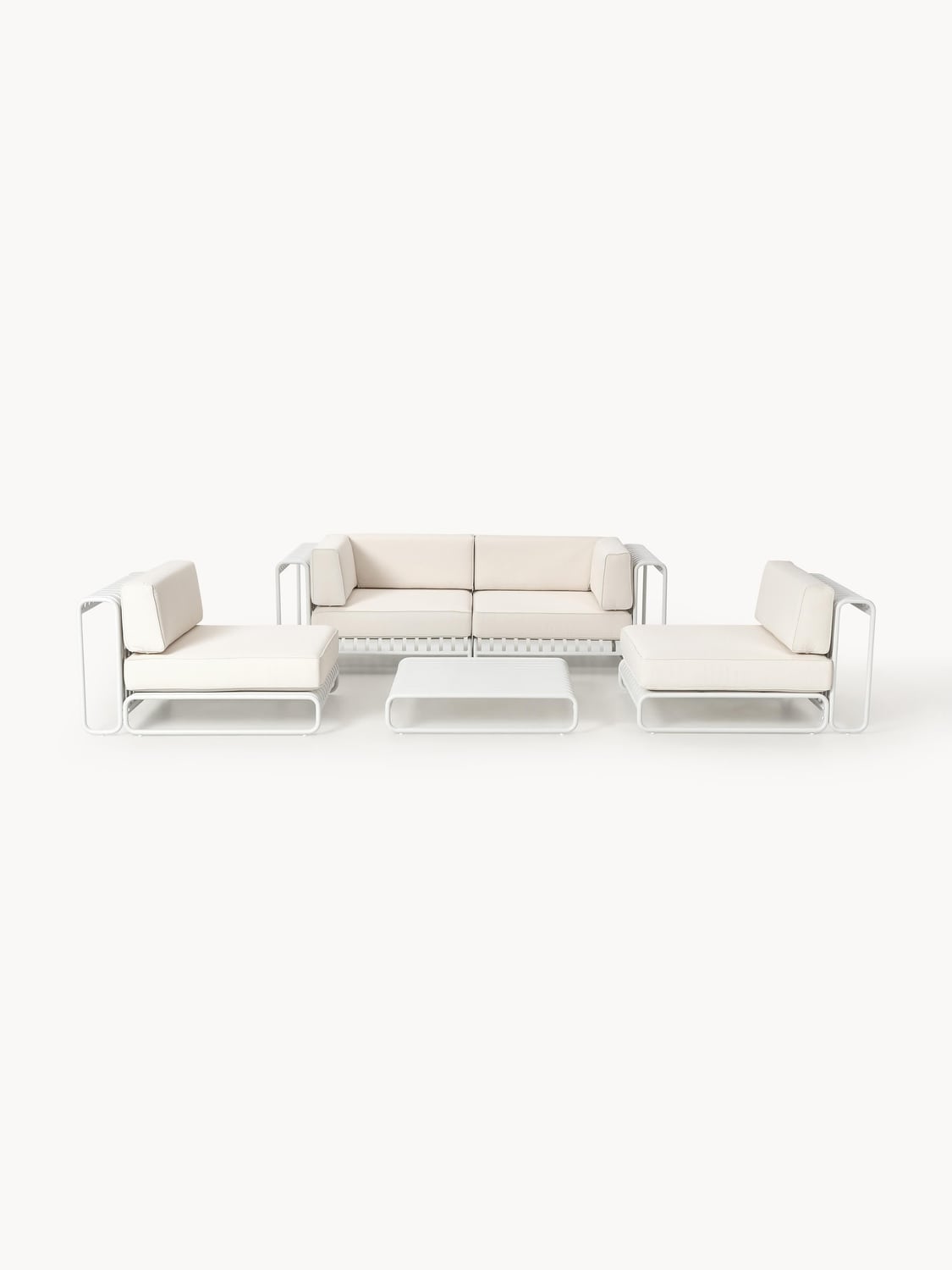 Caio Modular Garden Lounge Set, set of 4 — Off-White