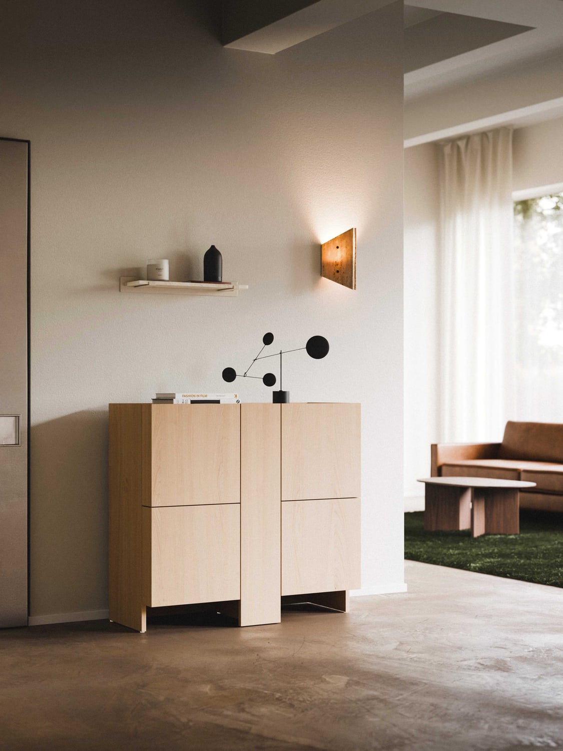 Arden Wood-Highboard — Sand
