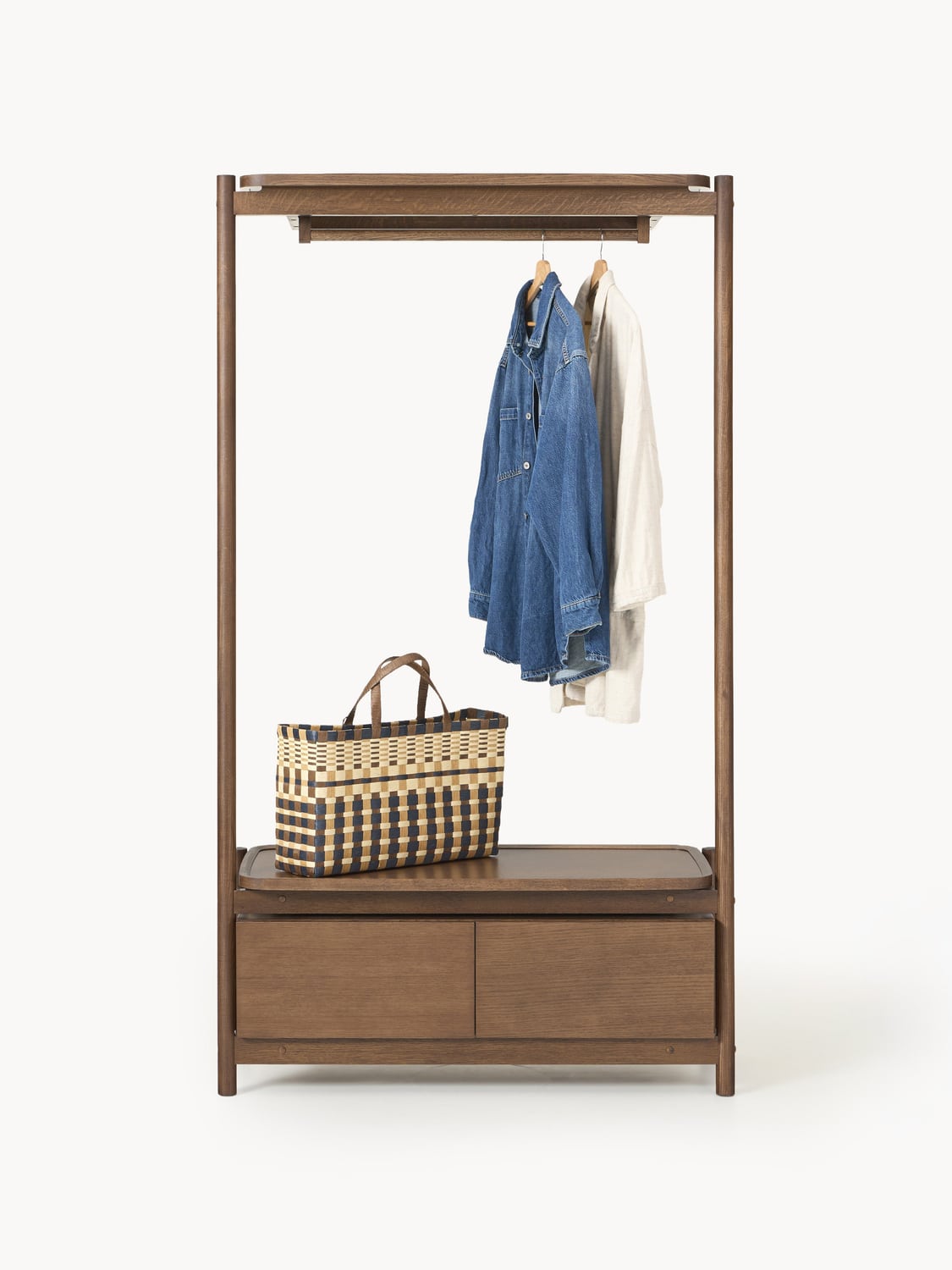 Libby Wooden Coat Stand — Olive