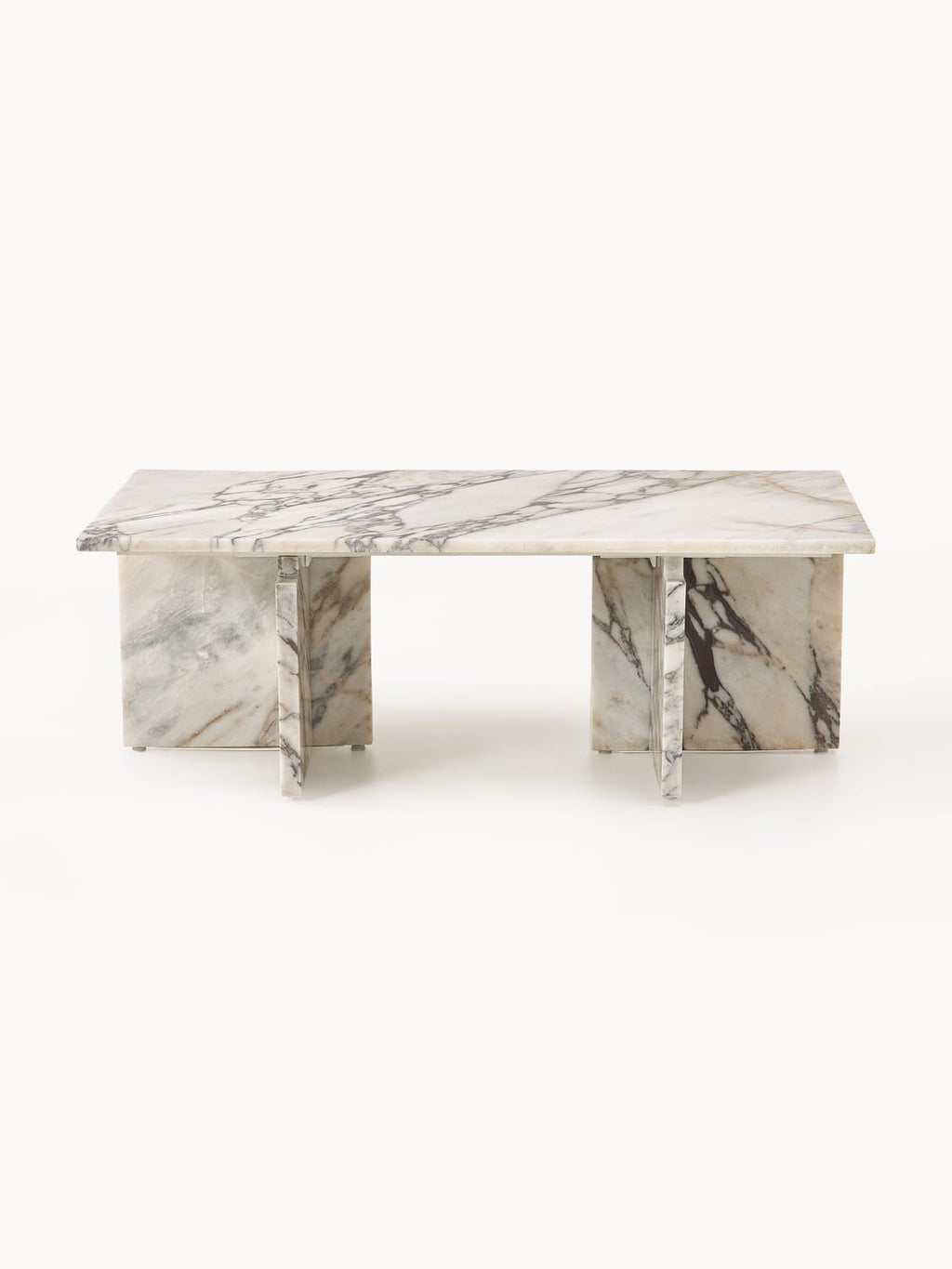 Marisa Coffee Table in Calacatta Viola Marble