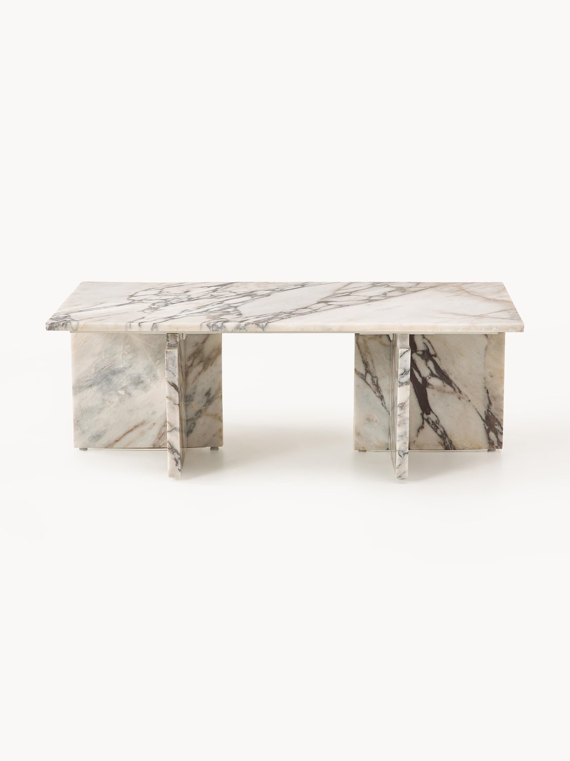 Marisa Coffee Table in Calacatta Viola Marble