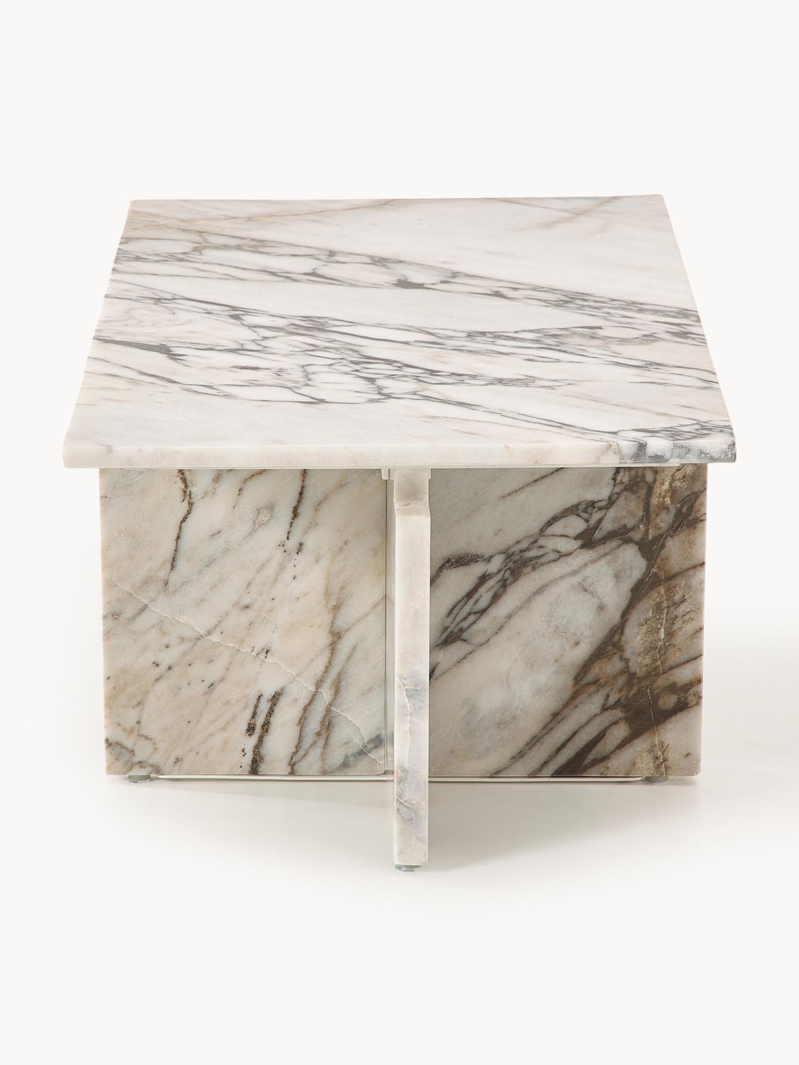 Marisa Coffee Table in Calacatta Viola Marble