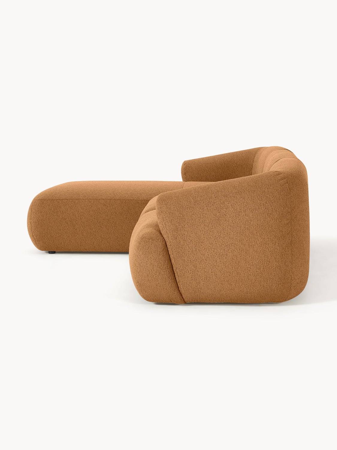 Sofia Modular Bouclé Corner Sofa (3-seater) — Caramel