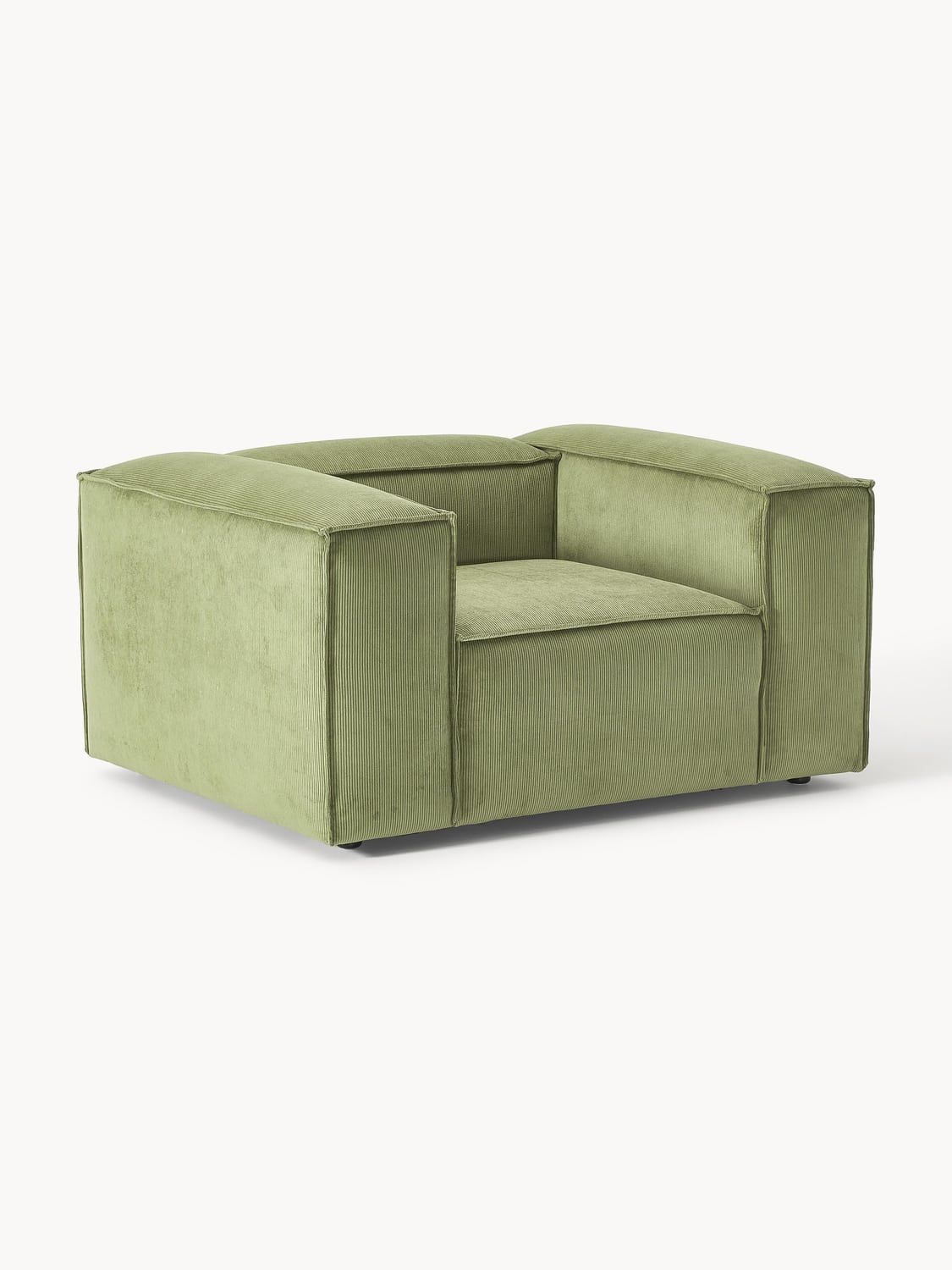 Lennon Armchair in Corduroy — Mushroom
