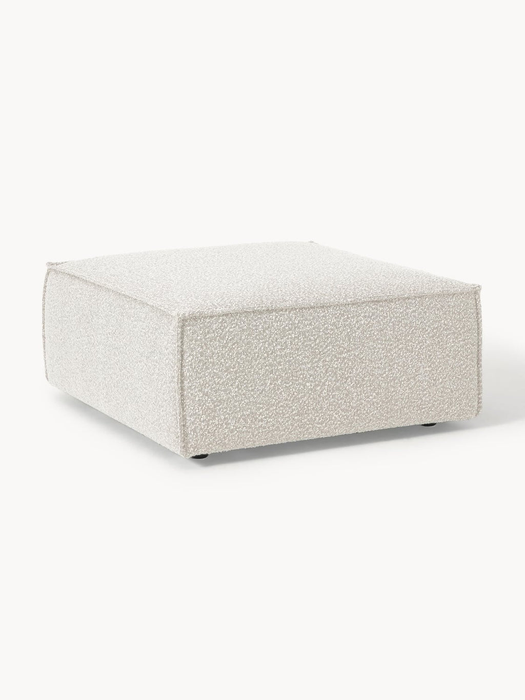 Lennon Sofa Ottoman in Bouclé — Light Grey