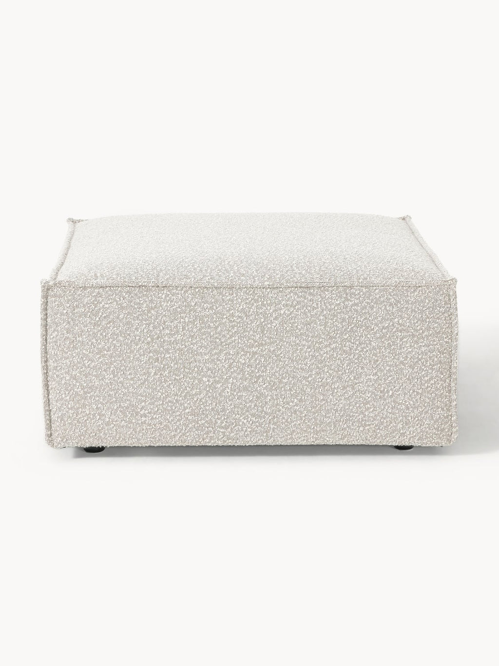 Lennon Sofa Ottoman in Bouclé — Light Grey