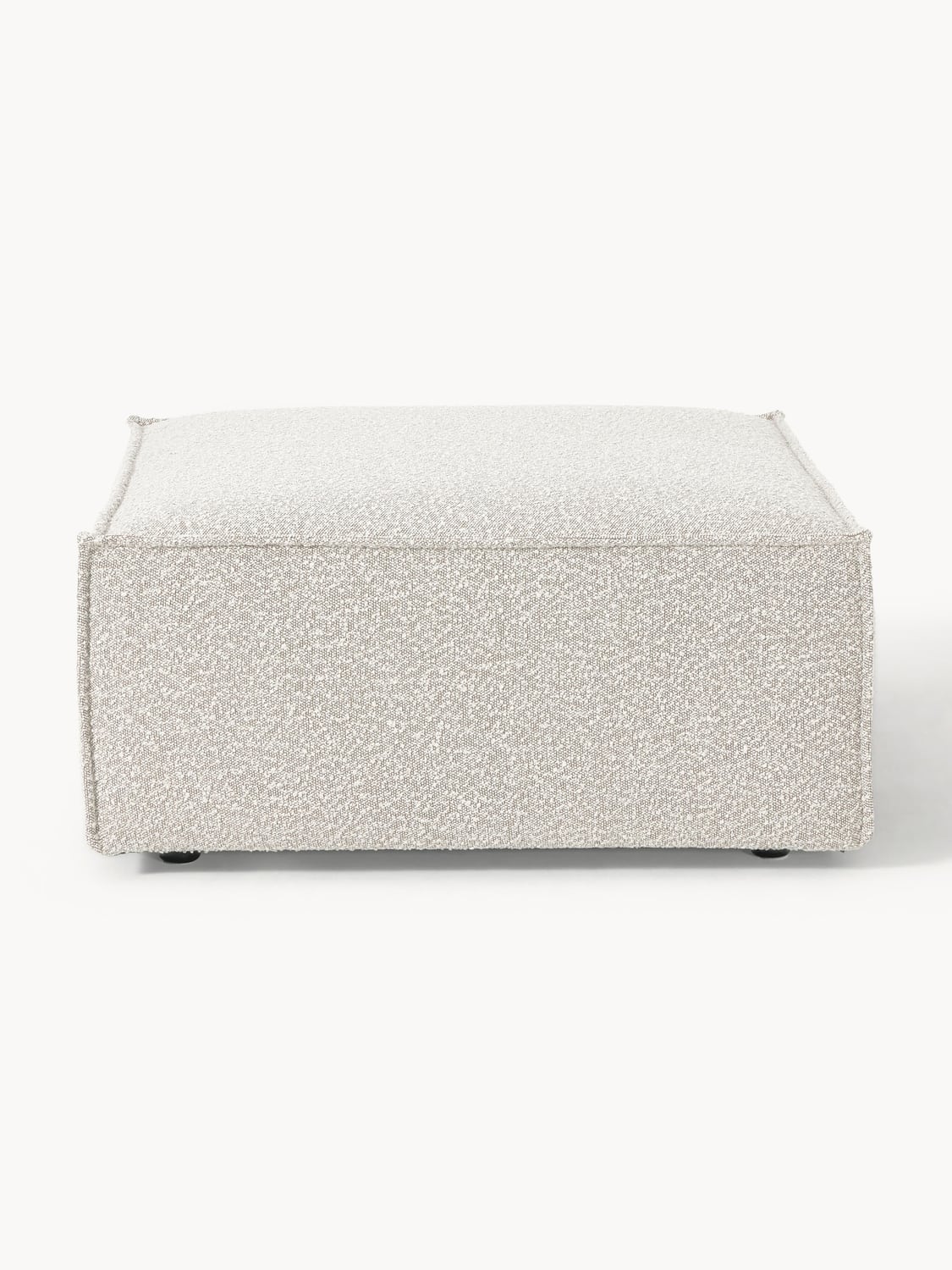Lennon Sofa Ottoman in Bouclé — Light Grey
