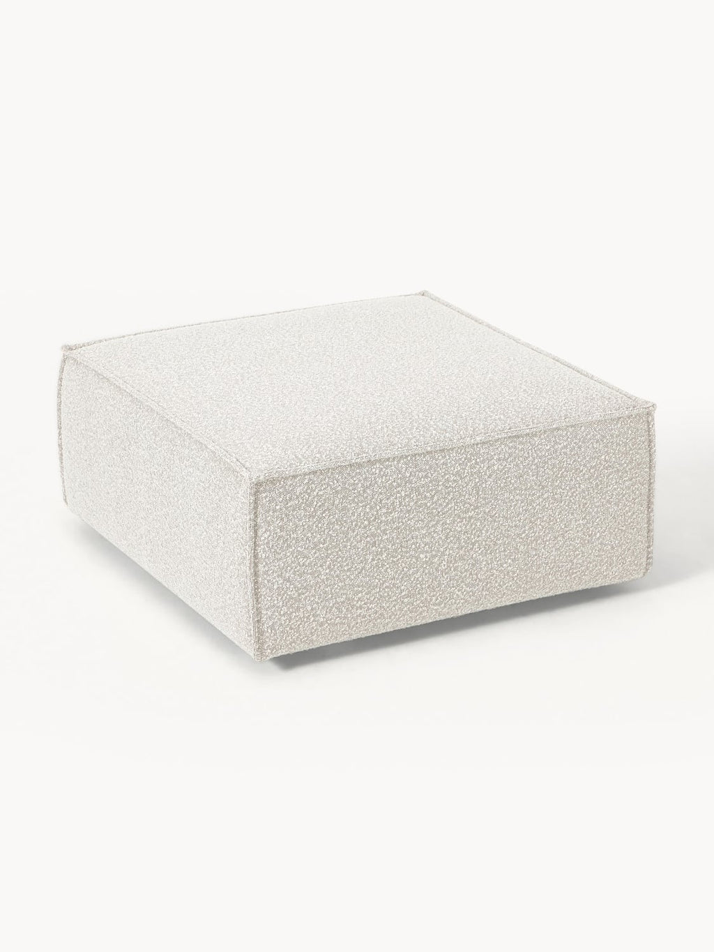 Lennon Sofa Ottoman in Bouclé — Light Grey