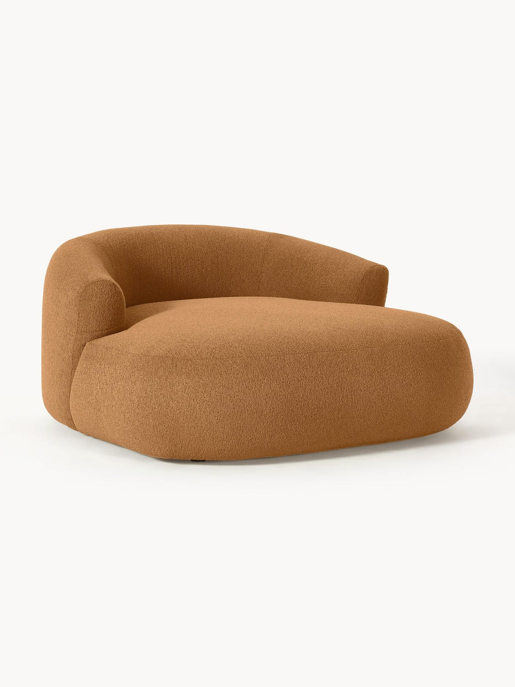 Sofia Bouclé-XL-Lounge Chair — Caramel