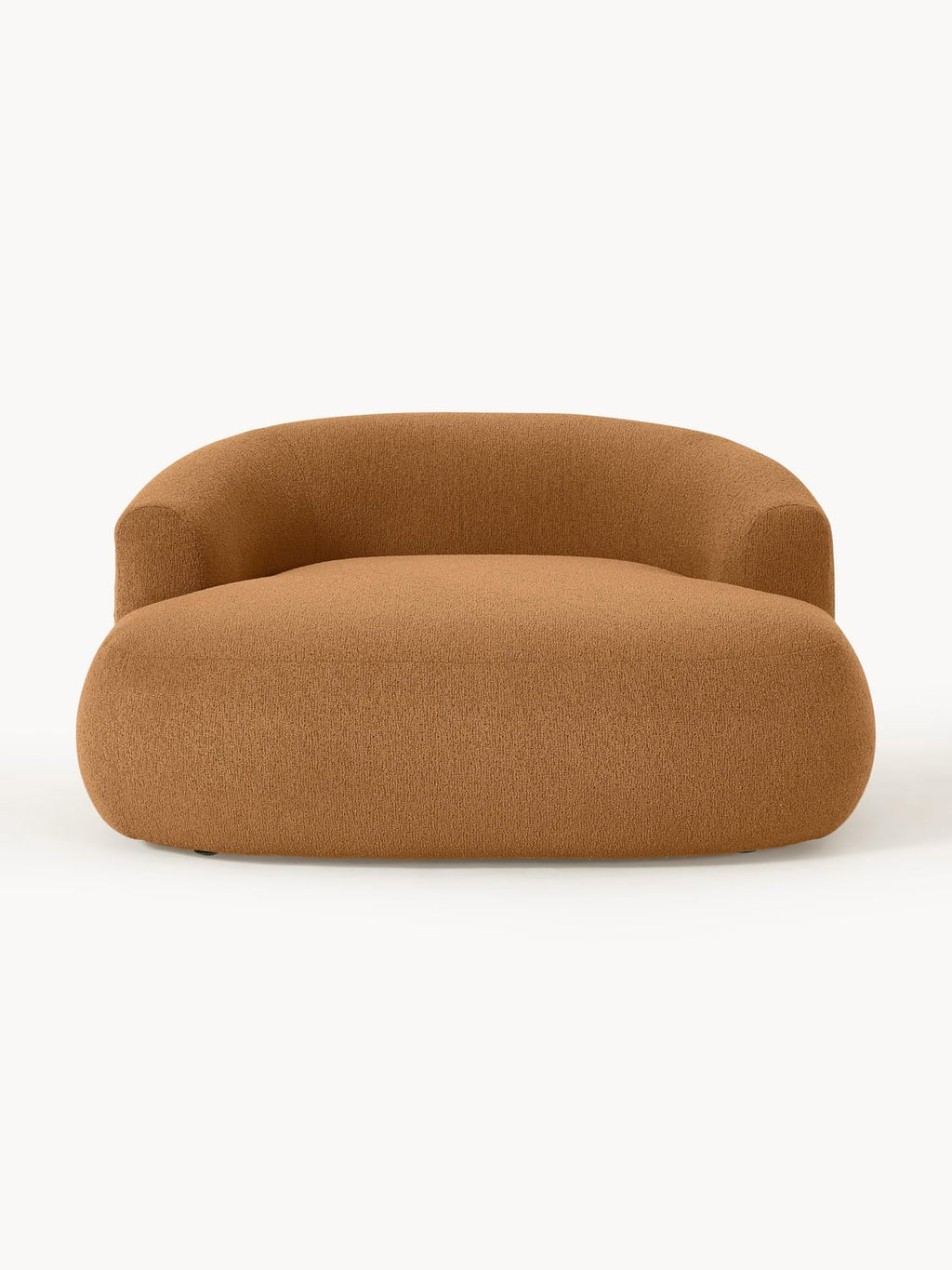 Sofia Bouclé-XL-Lounge Chair — Caramel