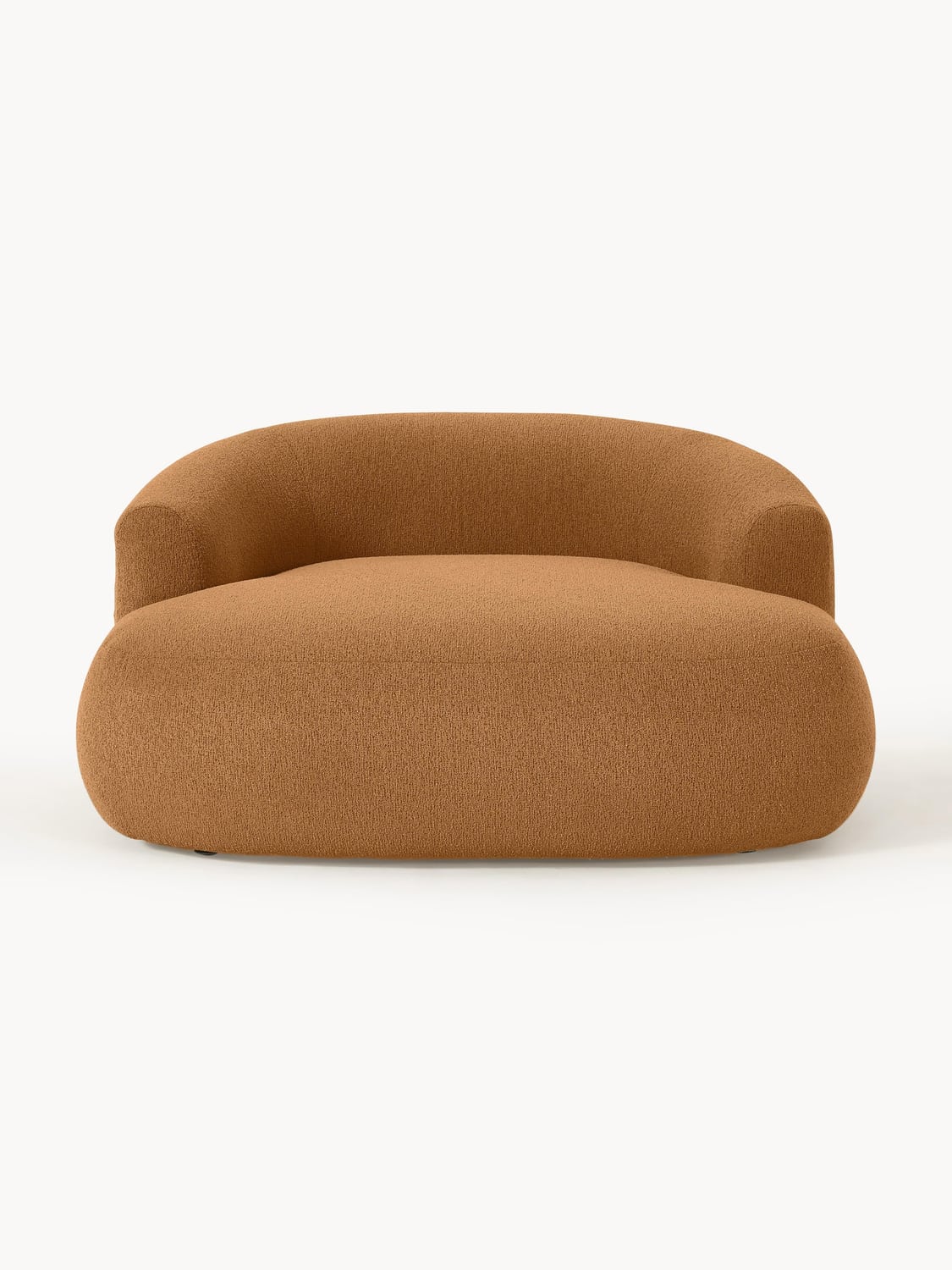 Sofia Bouclé-XL-Lounge Chair — Caramel