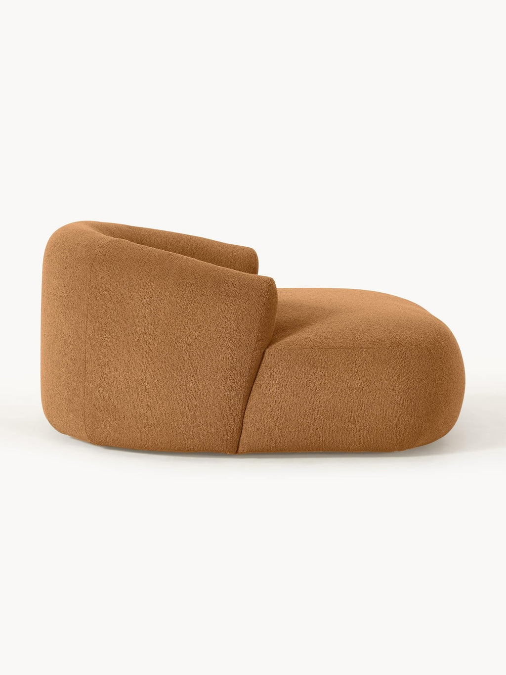 Sofia Bouclé-XL-Lounge Chair — Caramel