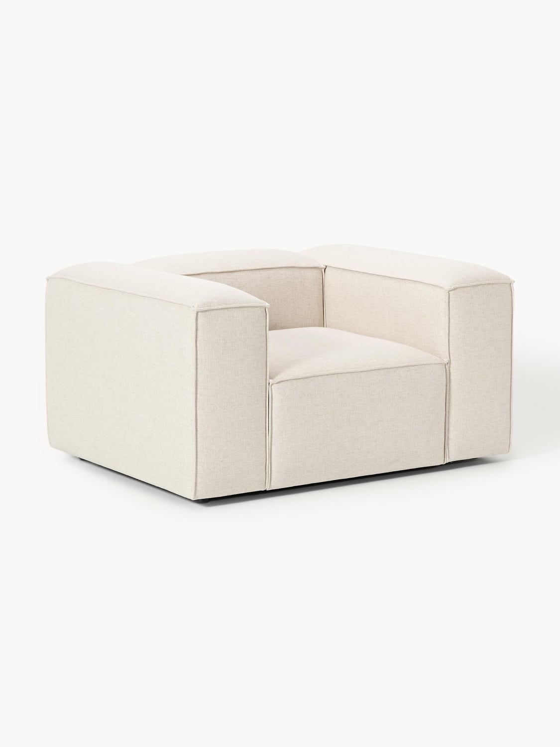 Lennon Armchair in Linen Blend — Off-White