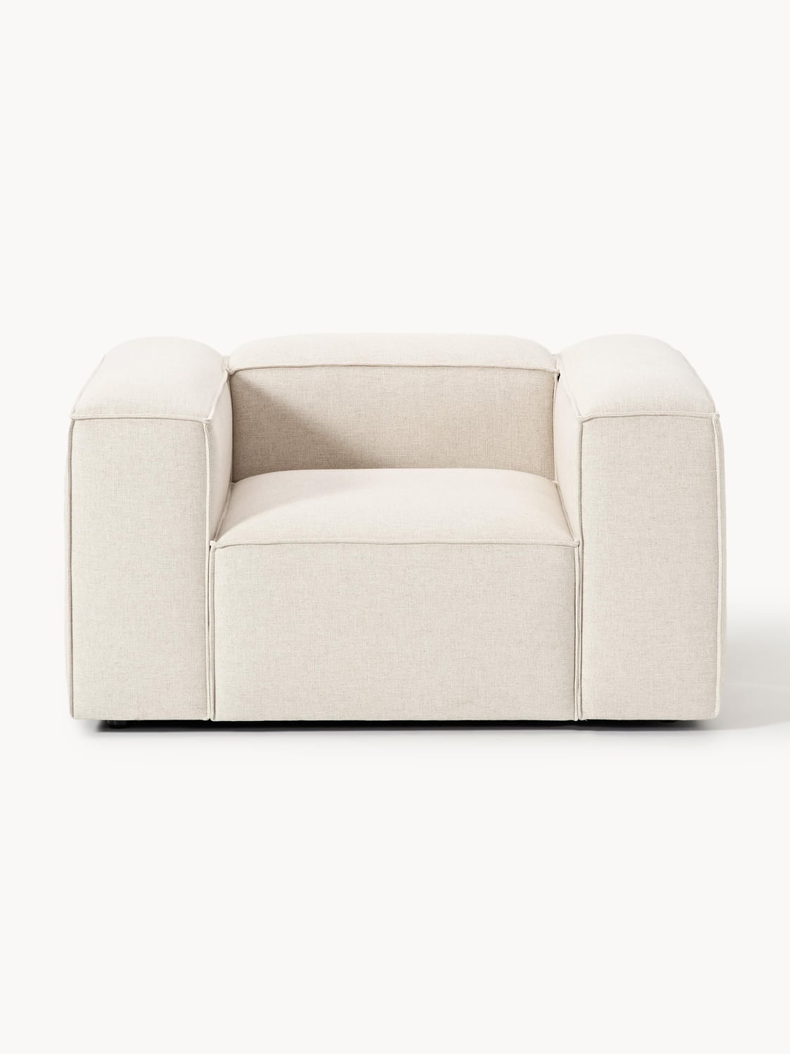 Lennon Armchair in Linen Blend — Off-White