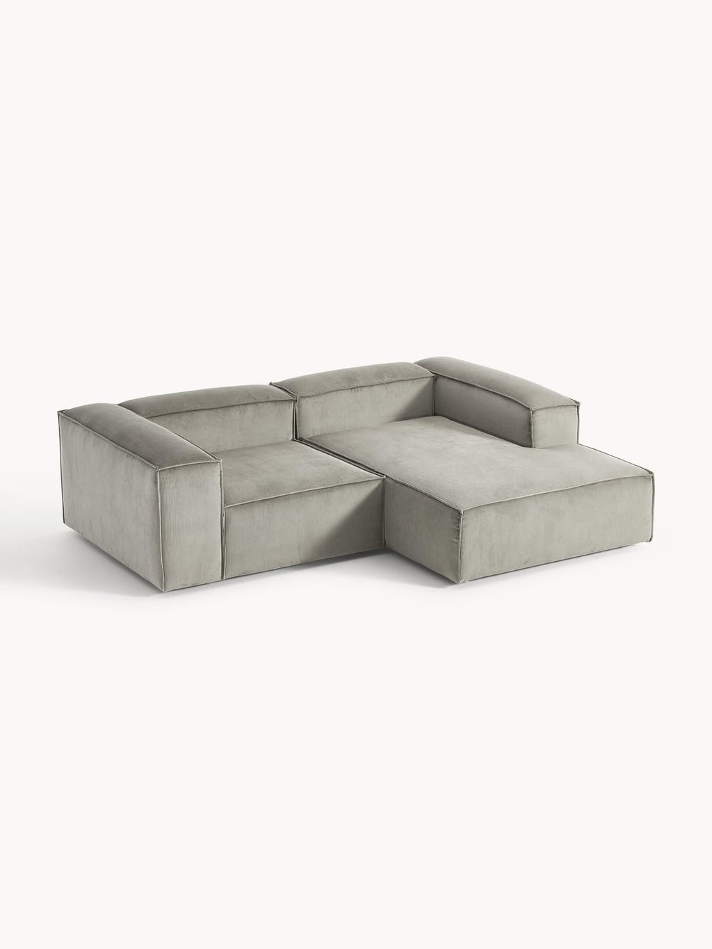 Lennon Modular Corner Sofa (2-seater) in Corduroy — Clay