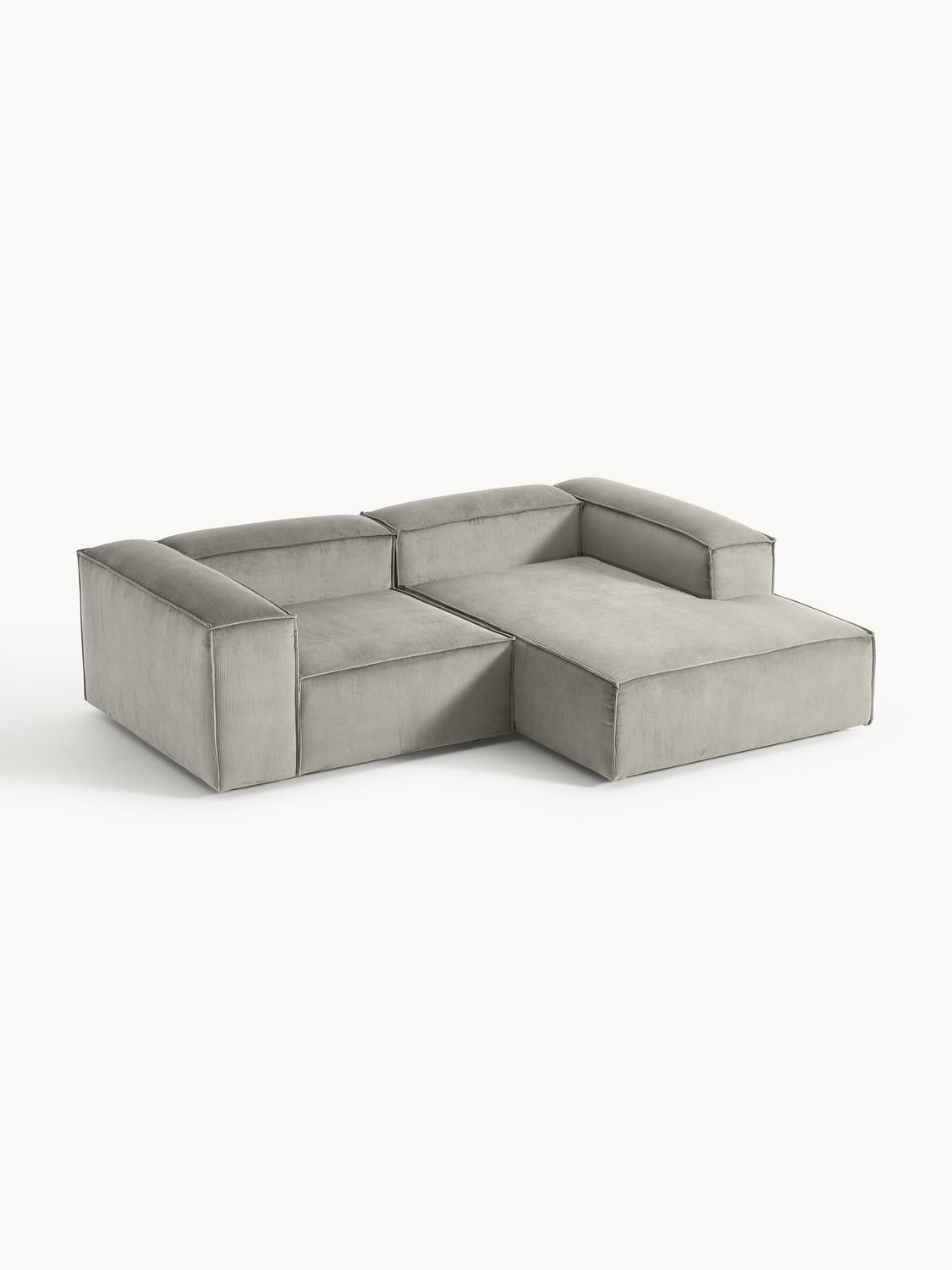 Lennon Modular Corner Sofa (2-seater) in Corduroy — Clay