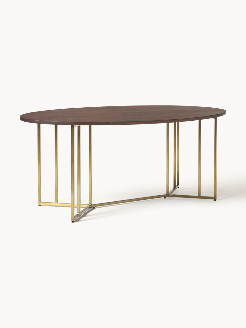 Luca Oval Dining Table in Mango Wood, in various sizes — Oatmeal